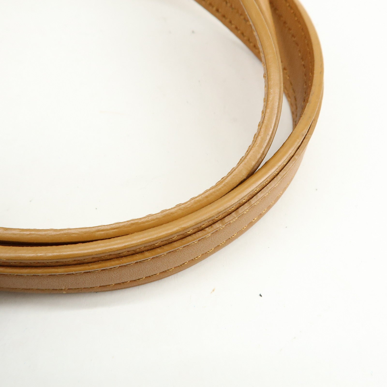 BURBERRY Canvas Leather Shoulder Bag Beige Light Brown