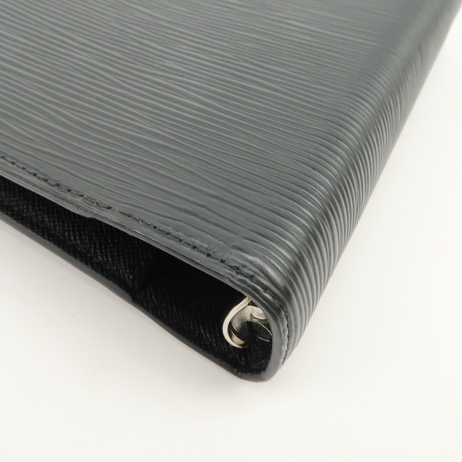 Louis Vuitton Epi Agenda MM Planner Cover Noir Black R20202