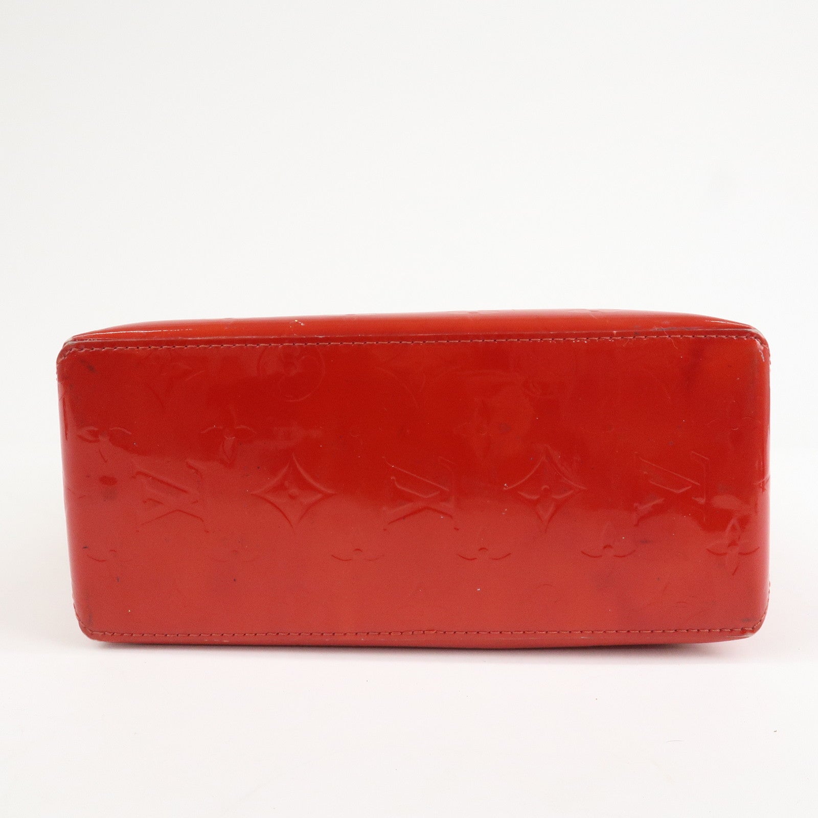 Louis Vuitton Monogram Vernis Lead PM Hand Bag Rouge M91088