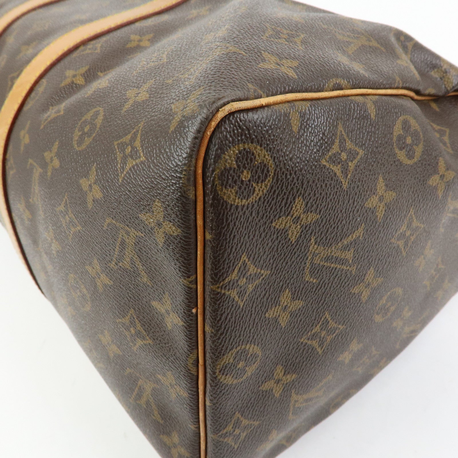 Louis Vuitton Monogram Keep All 45 Boston Bag Brown M41428