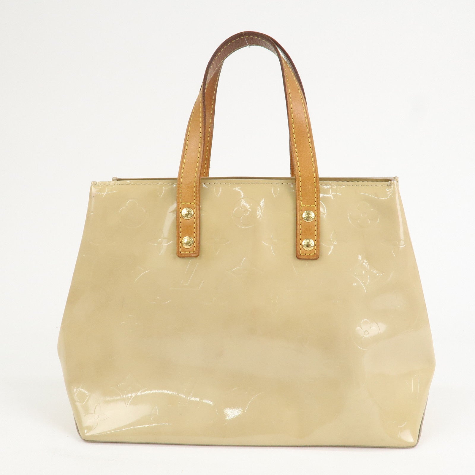 Louis Vuitton Monogram Vernis Lead PM Hand Bag Noisette M91334