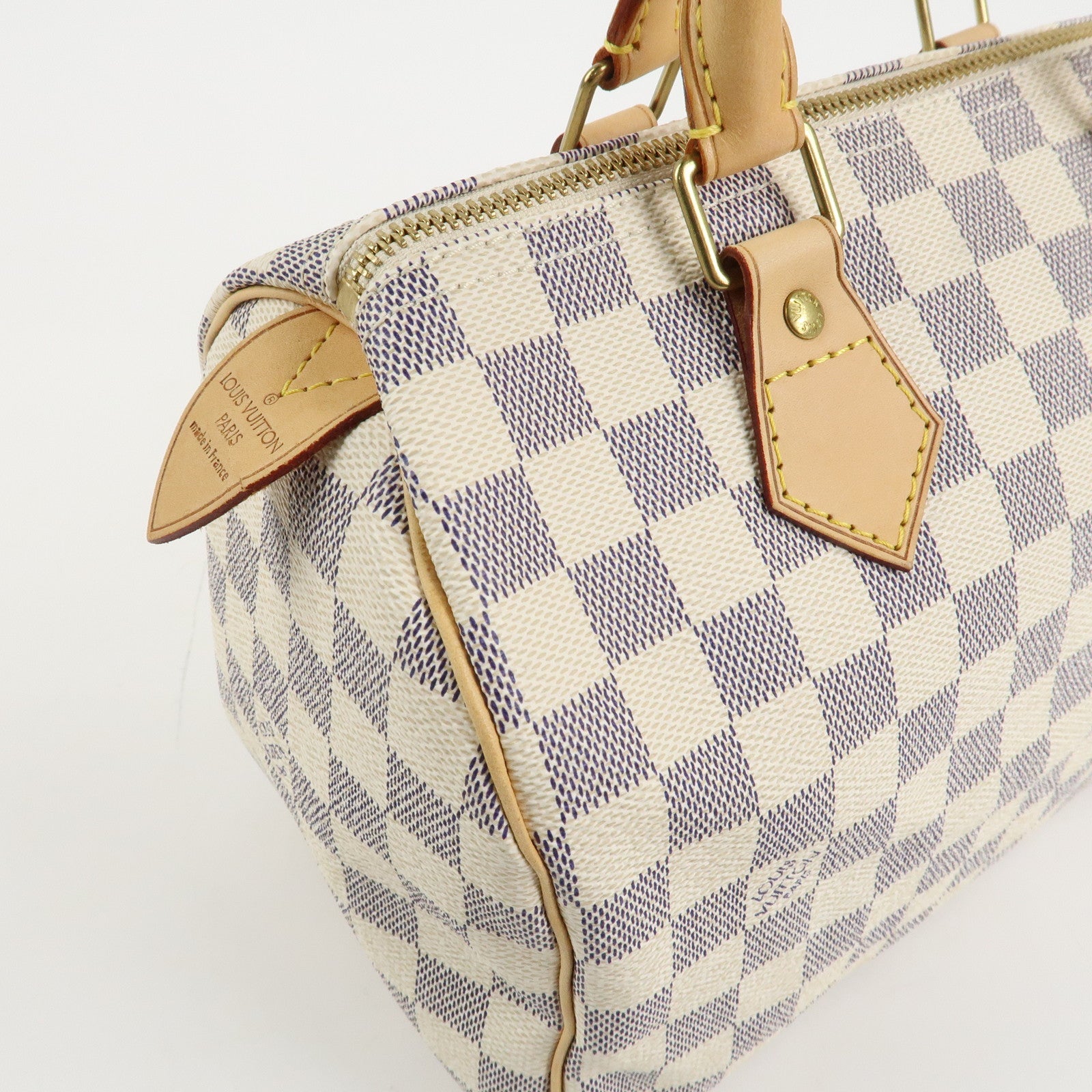 Louis Vuitton Damier Azur Speedy 25 Boston Bag Hand Bag N41534 Used