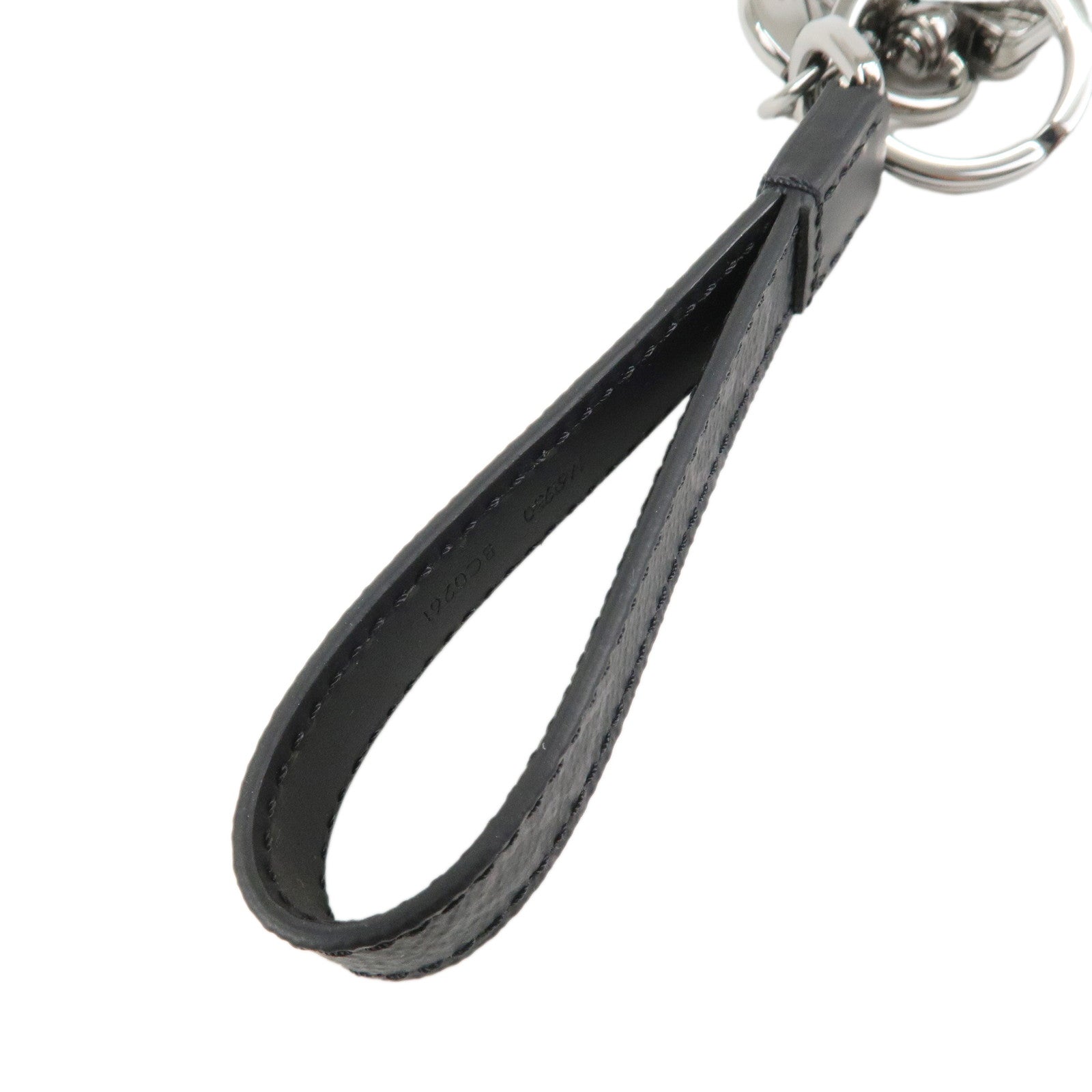 Louis Vuitton Monogram Eclipse Porte Cles Dragonne Key Chain M61950