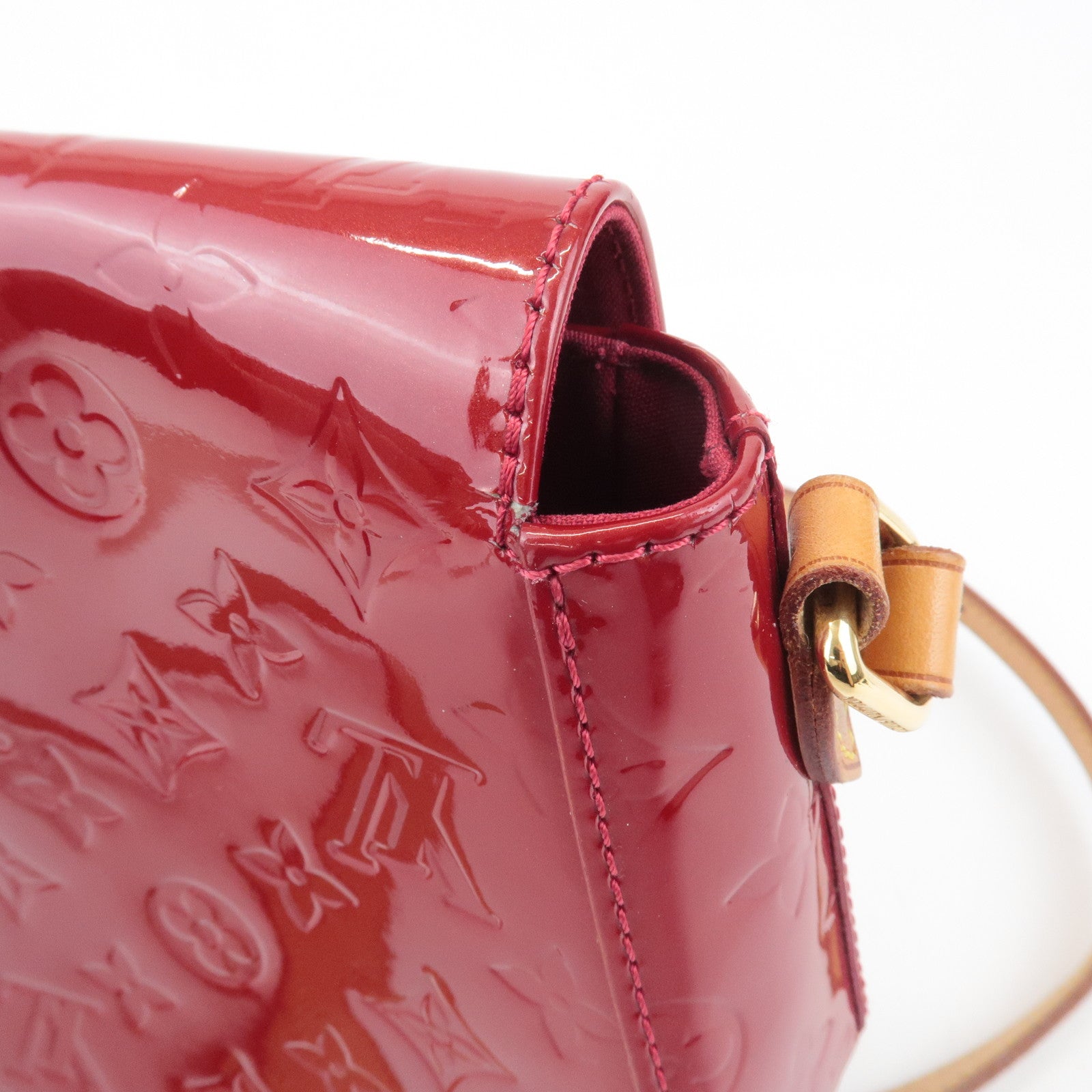 Louis Vuitton Vernis Leather Bellflower GM Pomme d'Amour M91708