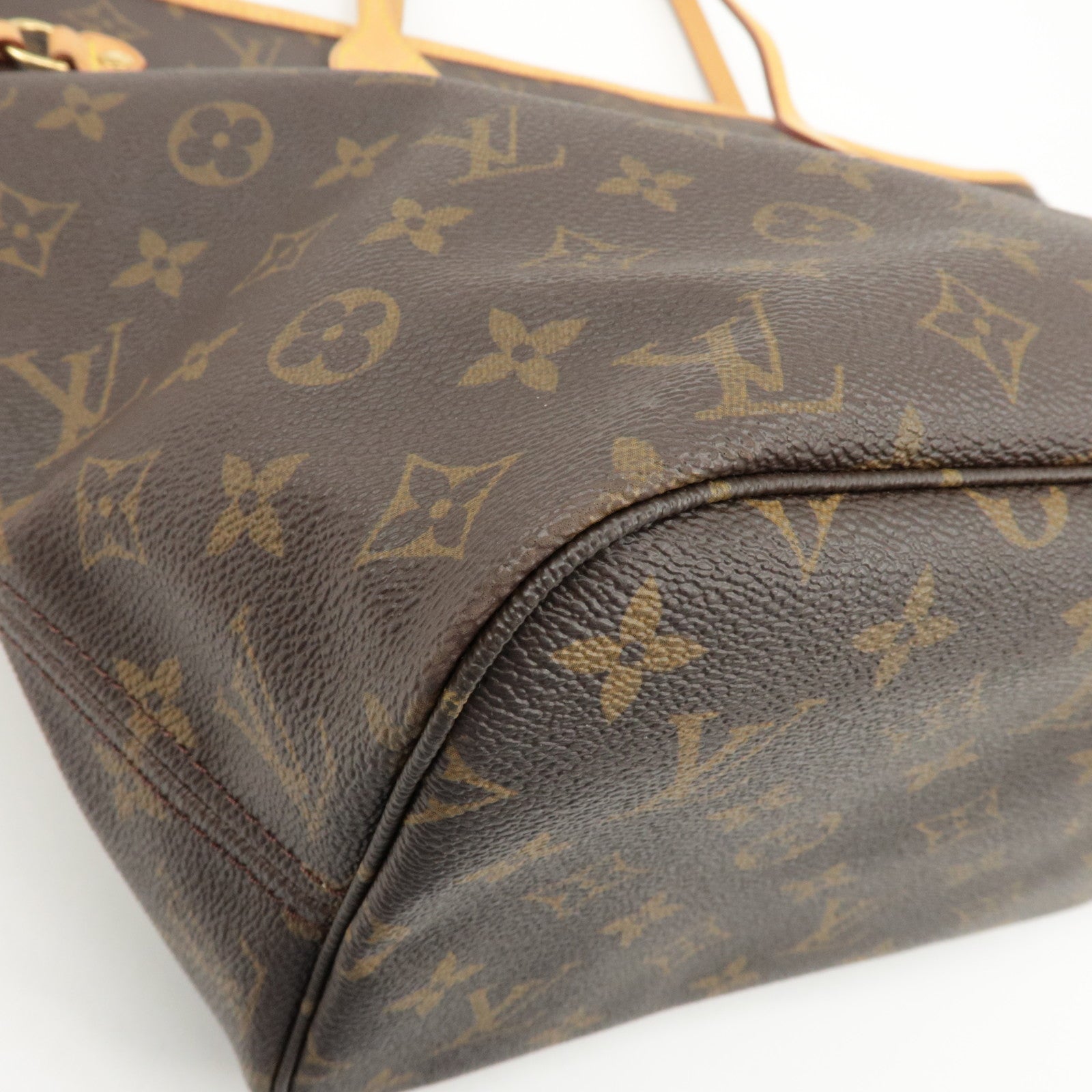 Louis Vuitton Monogram Neverfull MM Tote Bag Brown M40156 Used