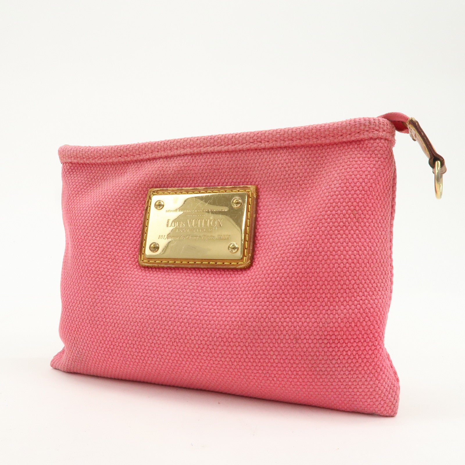 Louis Vuitton Set of 2 Antigua Pochette Plat PM Pouch M40068 M40069