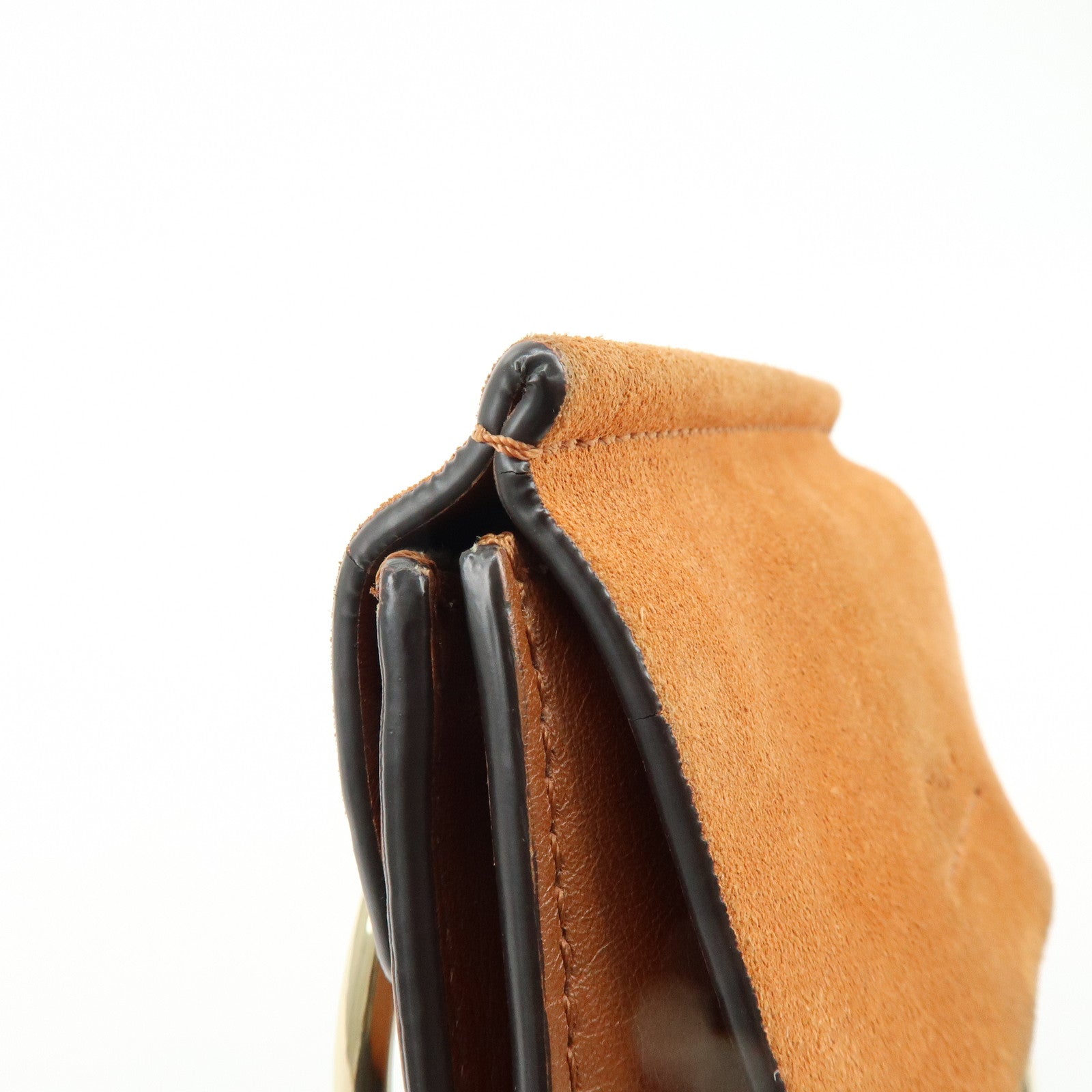 Chloe Faye Leather Suede Shoulder Bag Crossbody Bag Brown