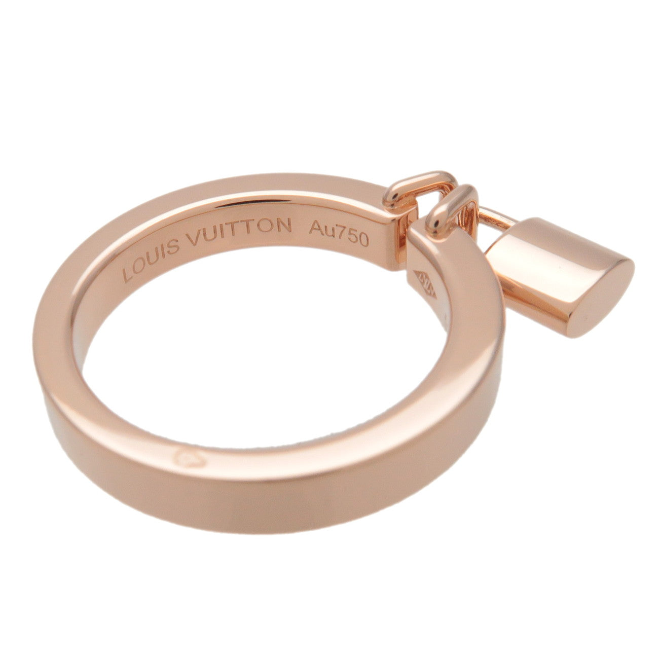 Louis Vuitton Bague Lockit Ring PM K18 750PG Rose Gold US6.5-7 EU53