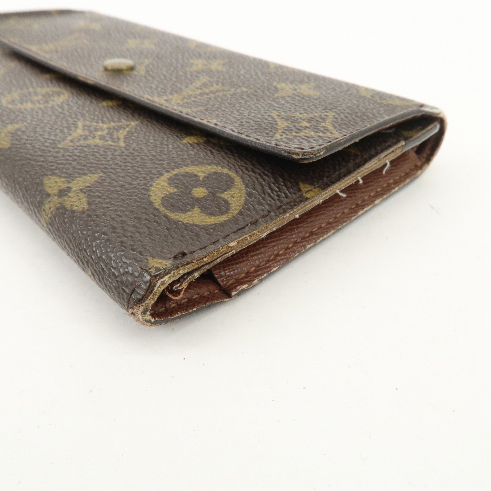 Louis Vuitton Set of 2 Monogram Canvas Long Wallet M61217 M61215 Used