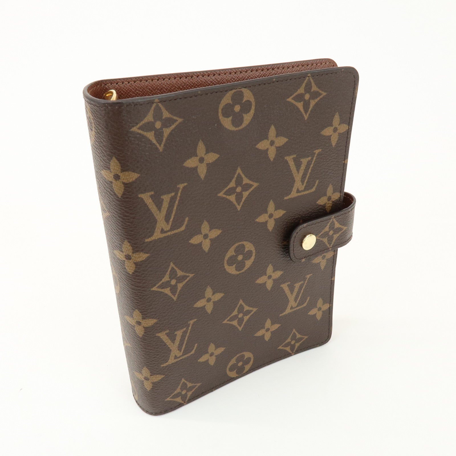 Louis Vuitton Monogram Agenda MM Planner Cover Brown R20004