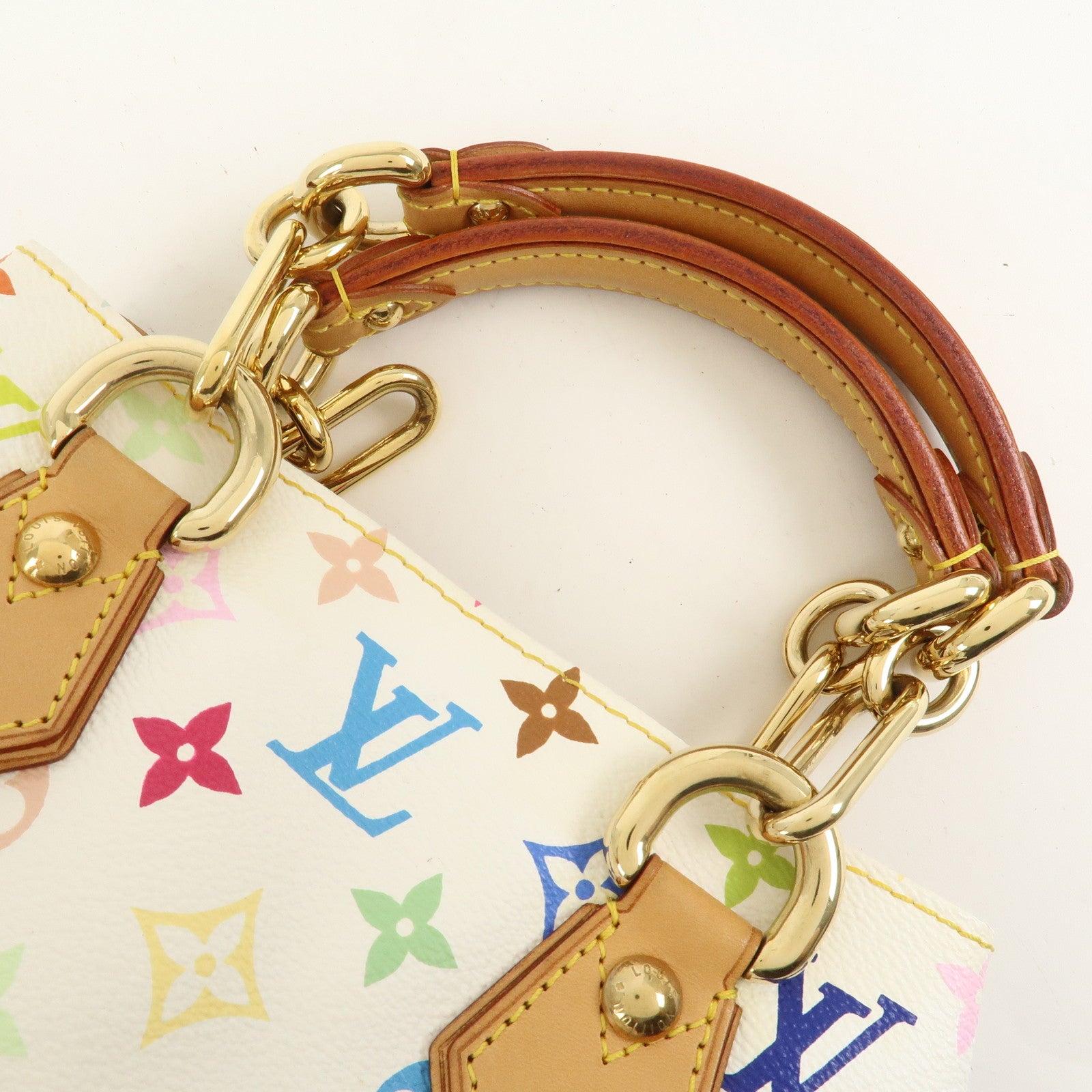 Louis Vuitton Monogram Multicolor Audra Hand Bag Blanc M40047