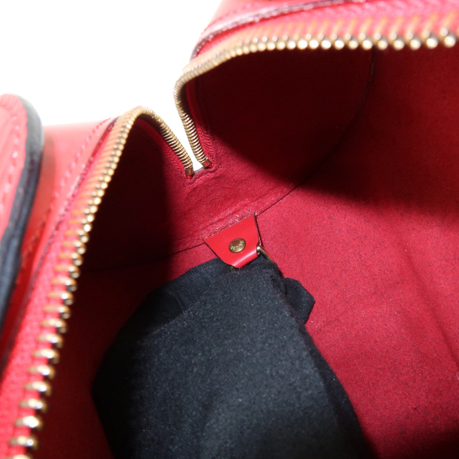 Louis Vuitton Epi Soufflot Hand Bag Castillian Red M52227