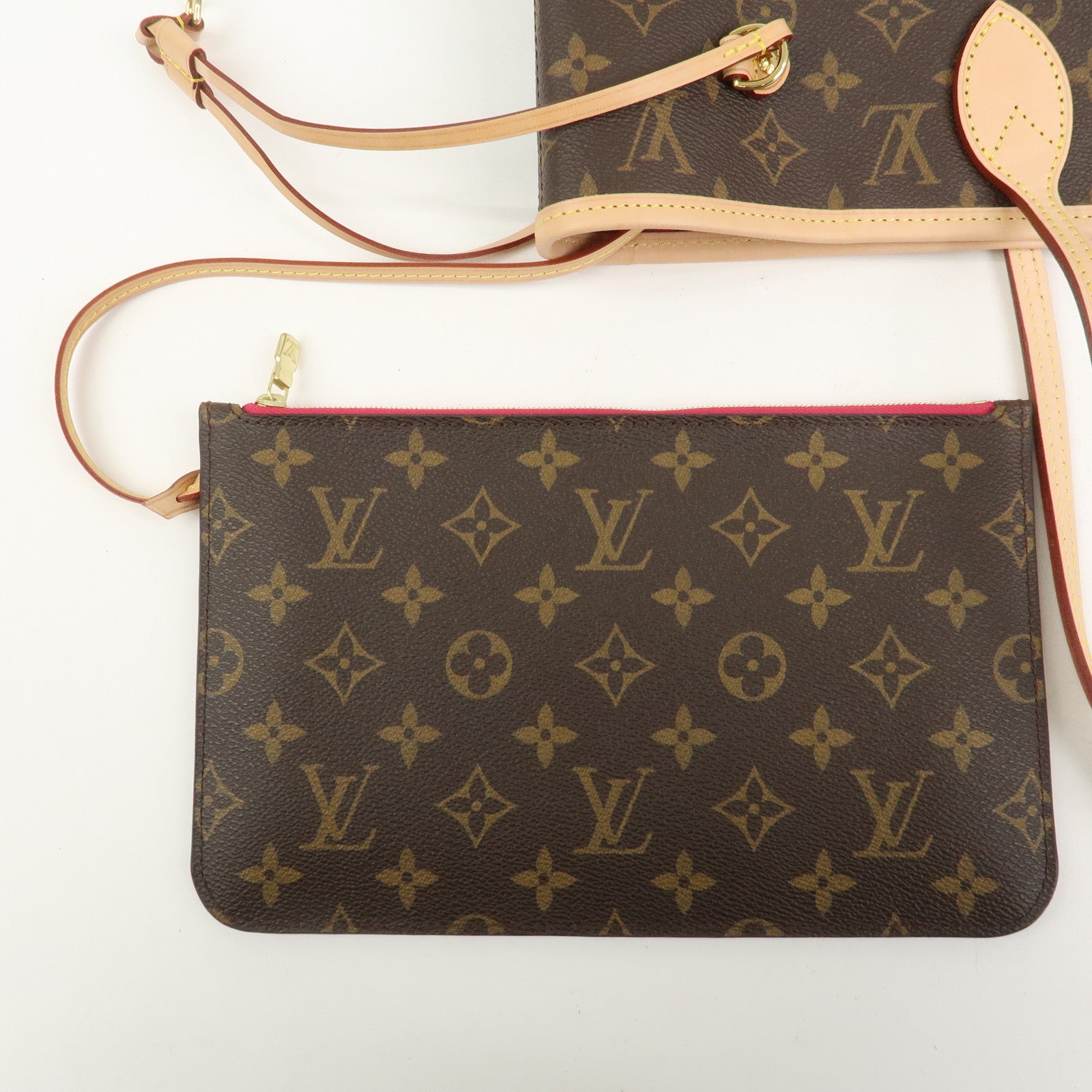 Louis Vuitton Monogram Neverfull MM Tote Bag Brown M40996