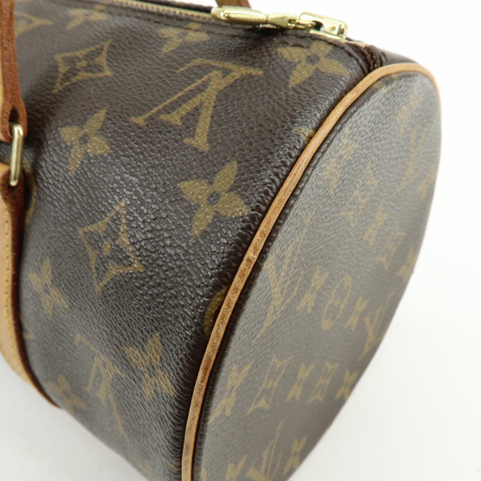 Louis Vuitton Monogram Papillon 30 Hand Bag Brown M51385