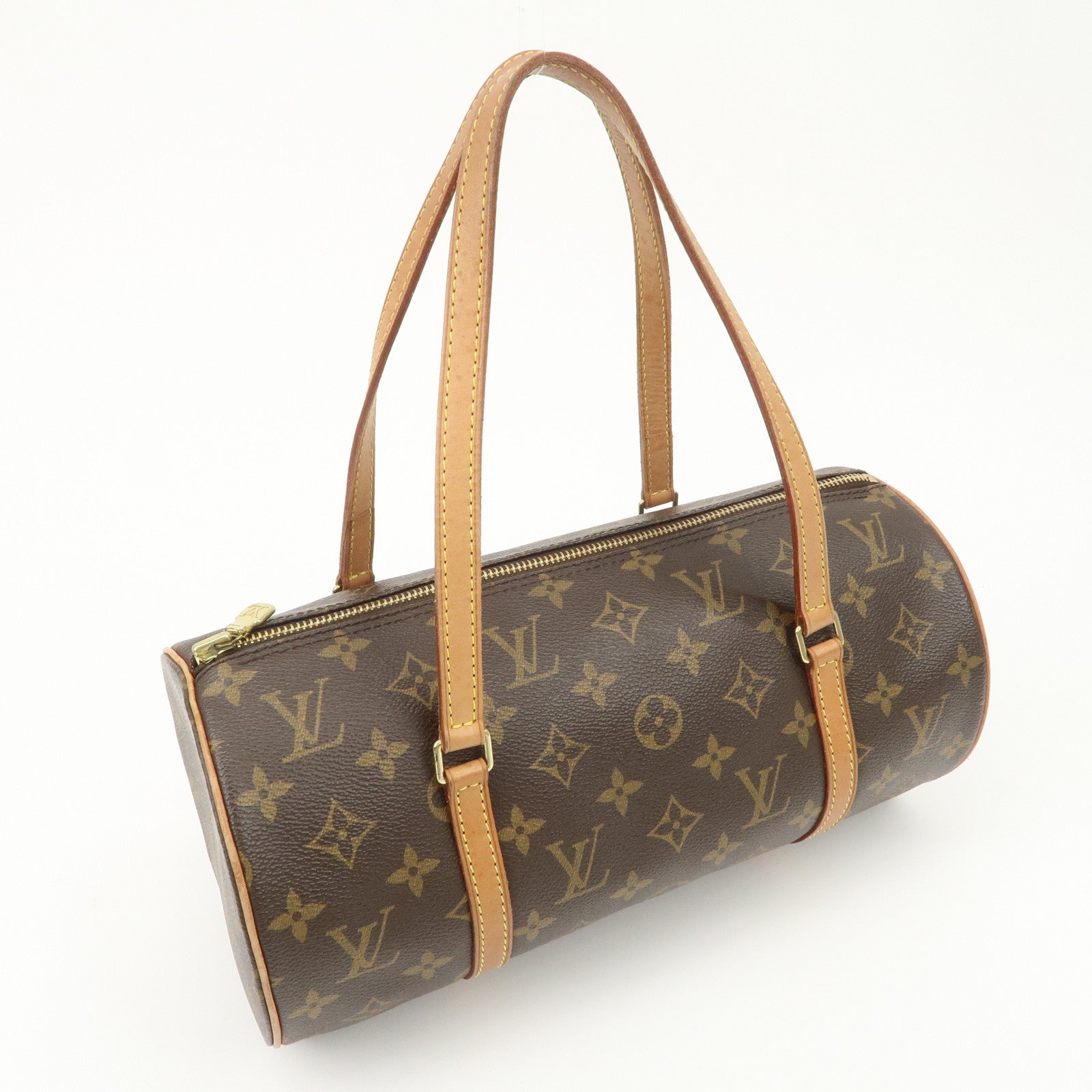 Louis Vuitton Monogram Papillon 30 Hand Bag New Style Brown M51385