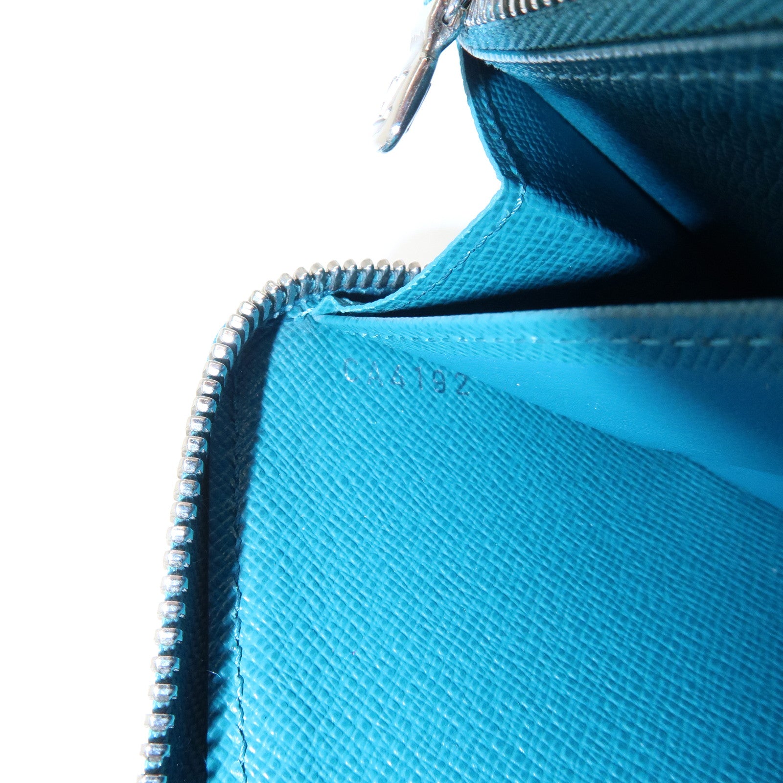 Louis Vuitton Epi Leather Zippy Long Wallet Cyan Blue M60311