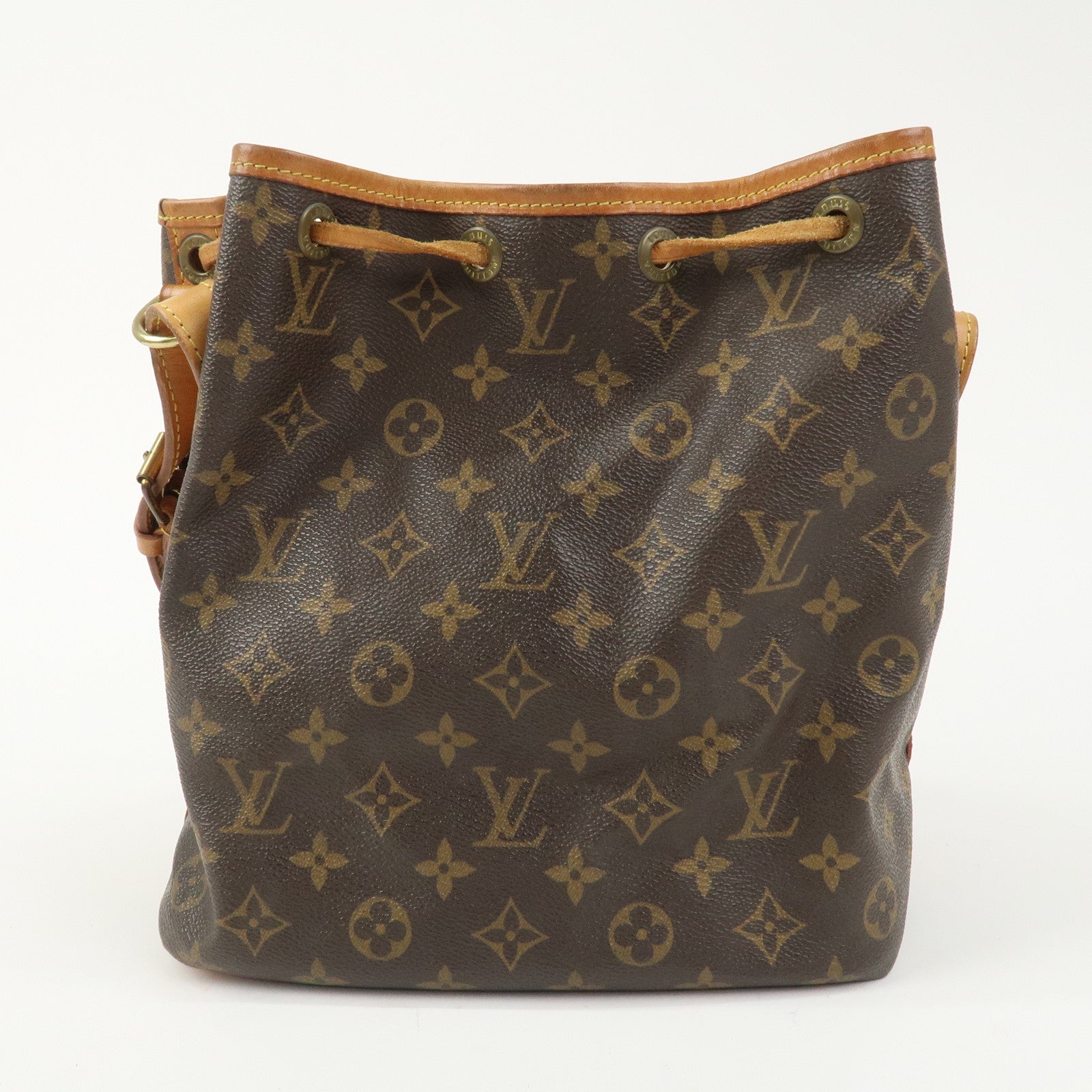 Louis Vuitton Monogram Petit Noe Shoulder Bag Brown M42226
