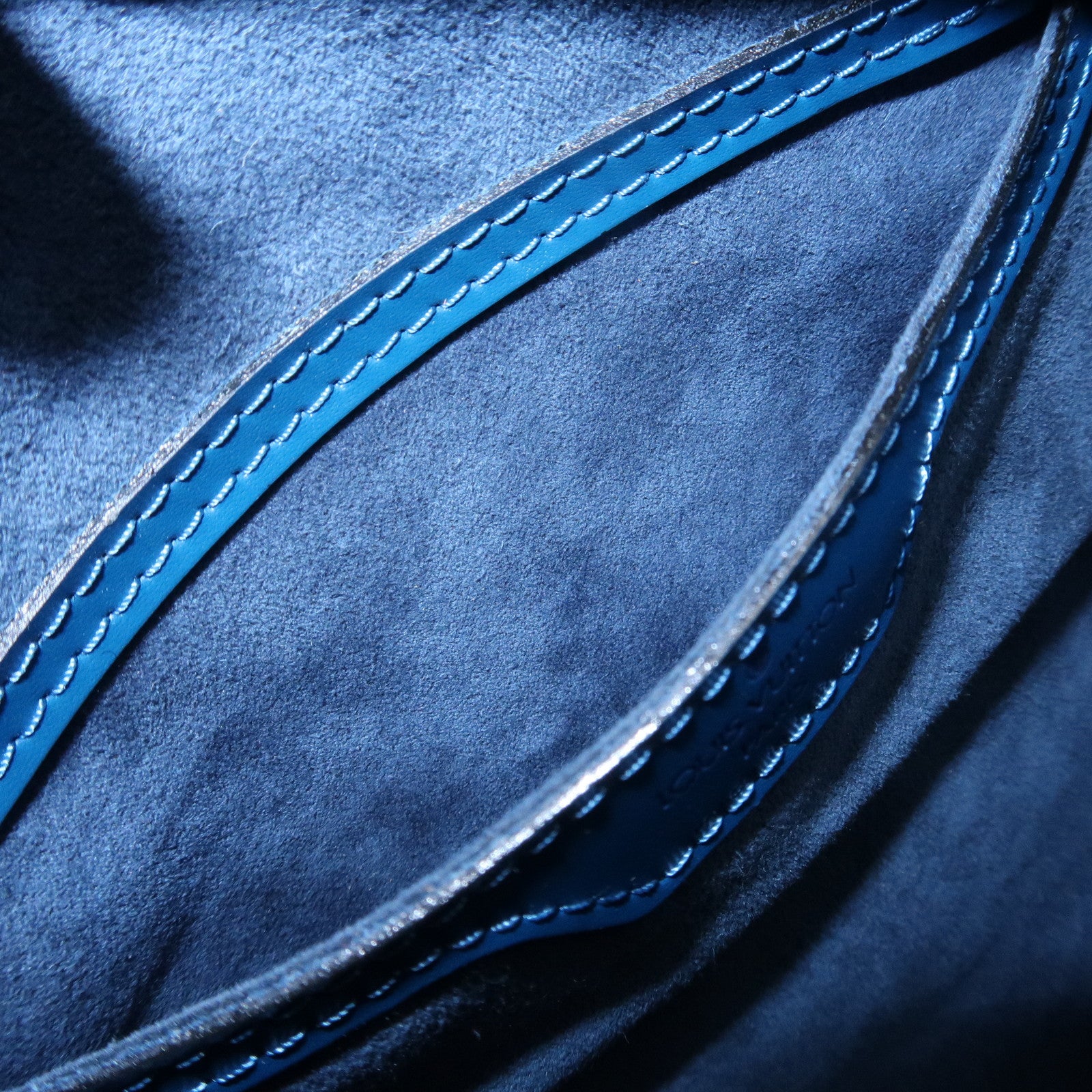 Louis Vuitton Epi Soufflot Shoulder Bag Hand Bag Toledo Blue M52225