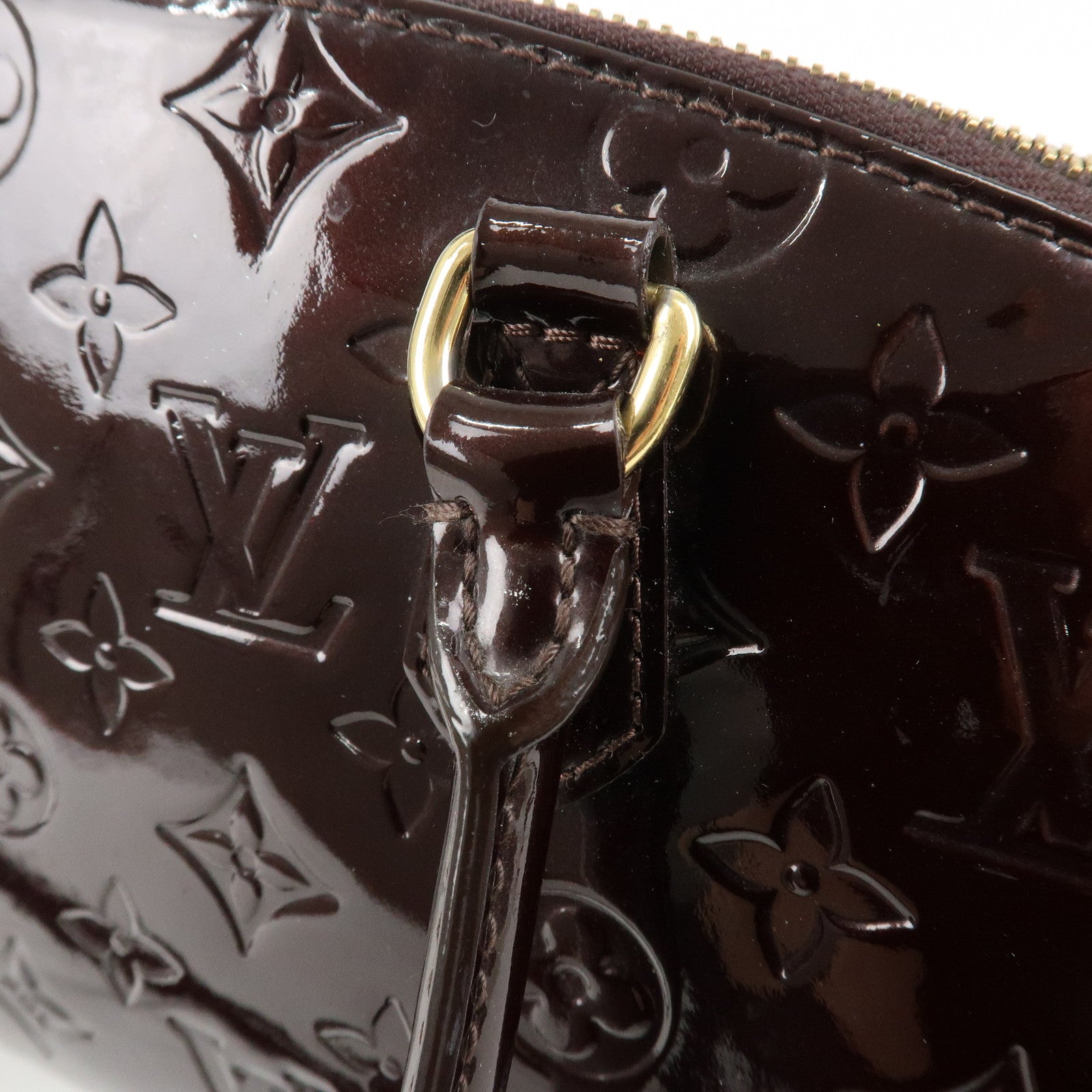 Louis Vuitton Monogram Vernis Sherwood PM Hand Bag M91493 Used