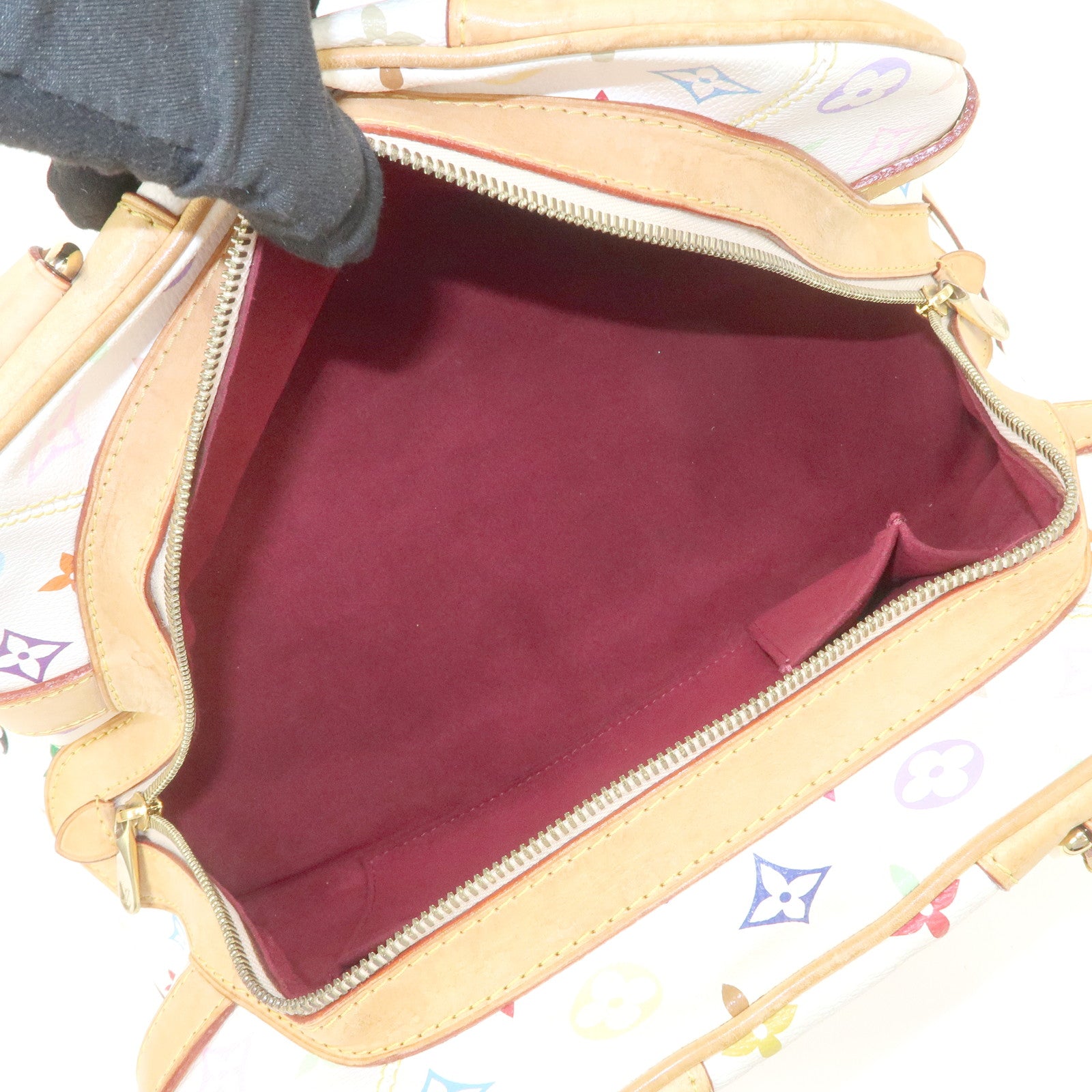 Louis Vuitton Monogram Multicolor Claudia Hand Bag Blanc M40193