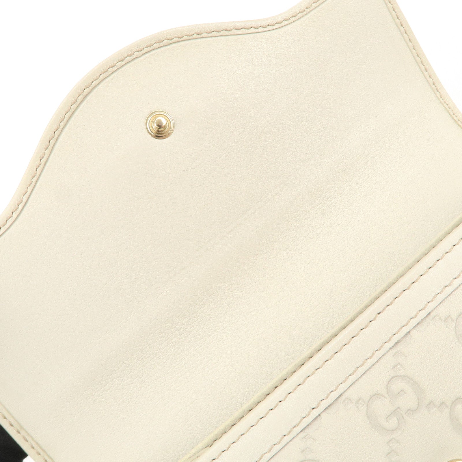 GUCCI Interlocking G Guccissima Leather Bi-fold Long Wallet 232431 Used