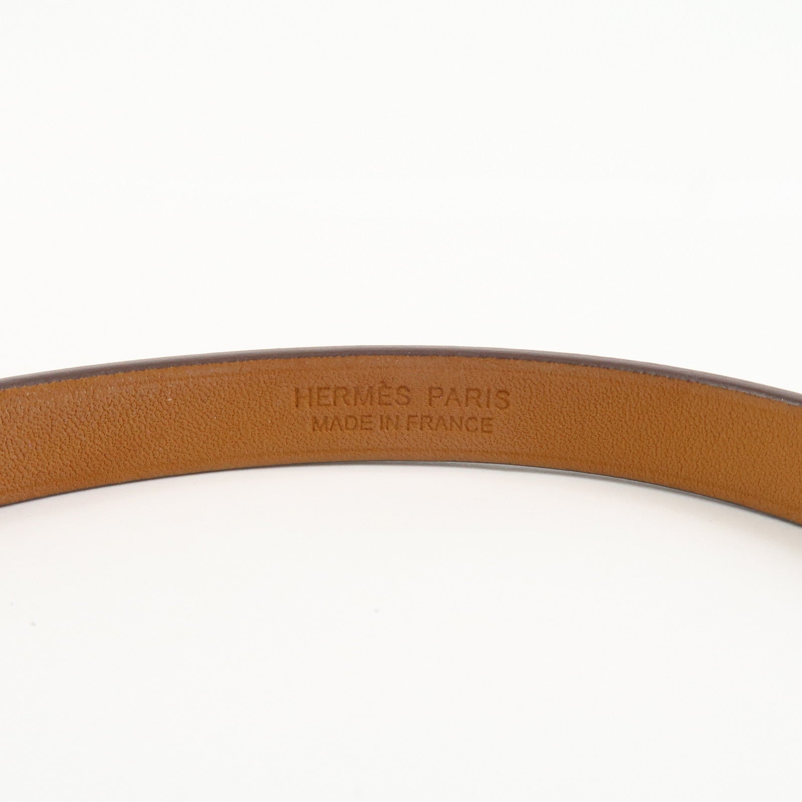 HERMÈS Mini Kelly Double Tour Leather Bracelet Greige