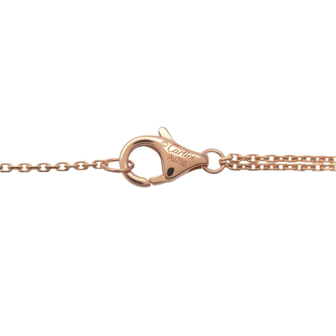 Cartier Sweet Trinity Necklace K18 750 Yellow/White/Rose Gold