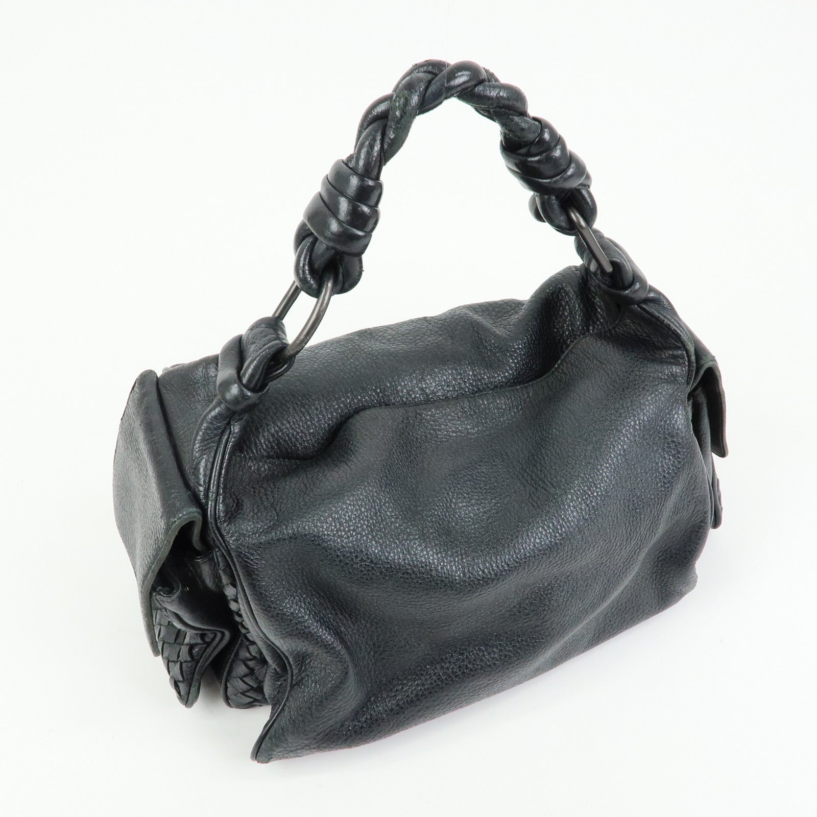 BOTTEGA VENETA Cocker intrecciato Leather Shoulder Bag 144413