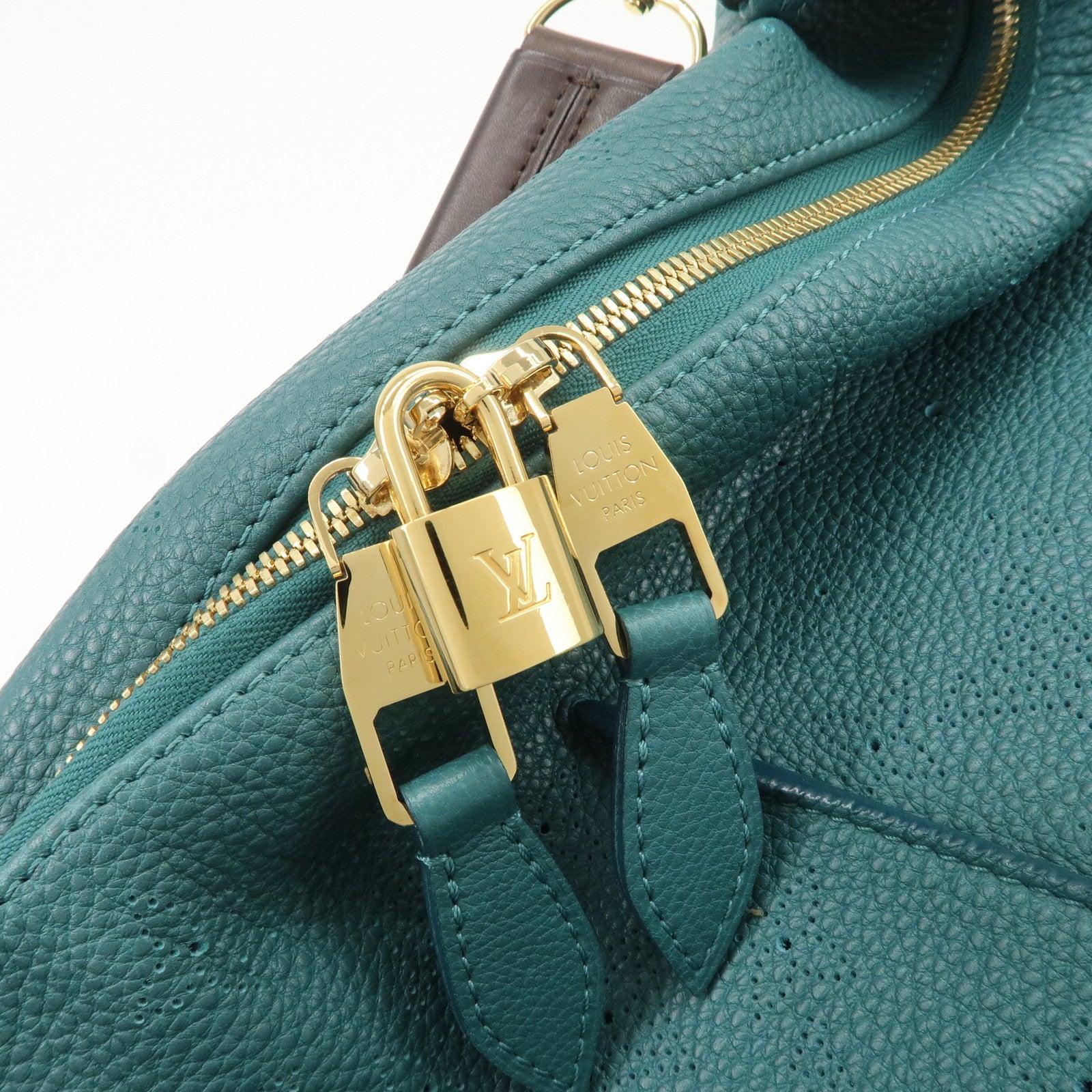 Louis Vuitton Monogram Mahina Selene MM Shoulder Bag Lagon M93986