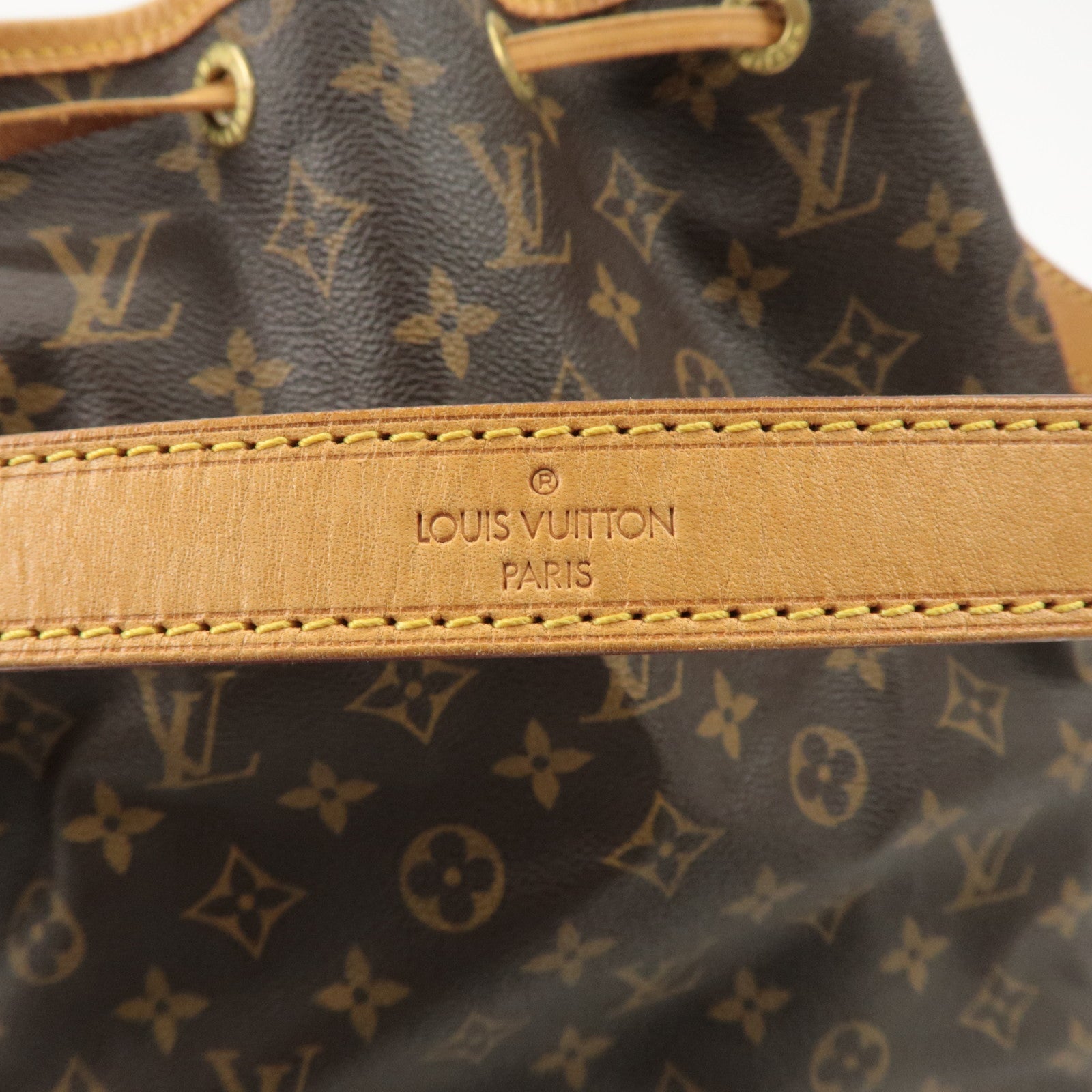 Louis Vuitton Monogram Noe Shoulder Bag Hand Bag Brown M42224 Used