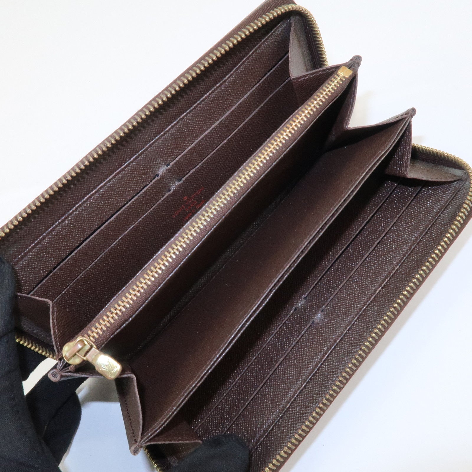 Louis Vuitton Damier Zippy Round Wallet Old Style Brown N60015