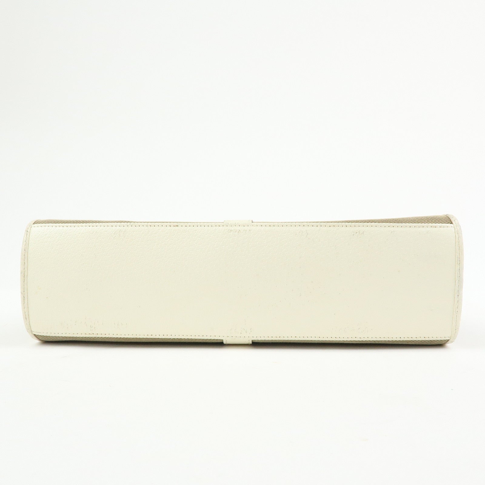 GUCCI Jackie Canvas Leather Shoulder Bag Hand Bag Beige 002.1067