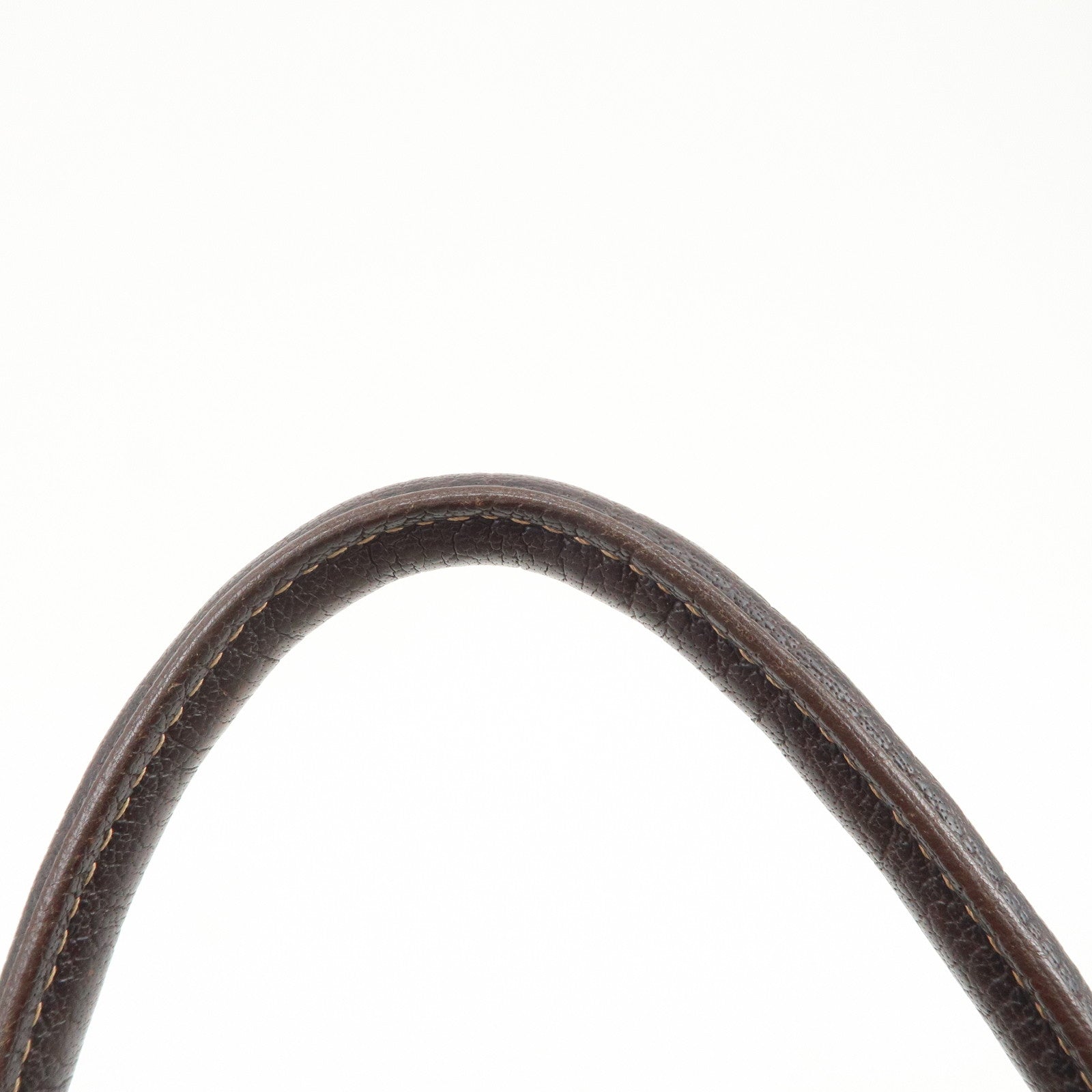 HERMES Garden Party Toile H Leather Tote Bag Hand Bag Natural