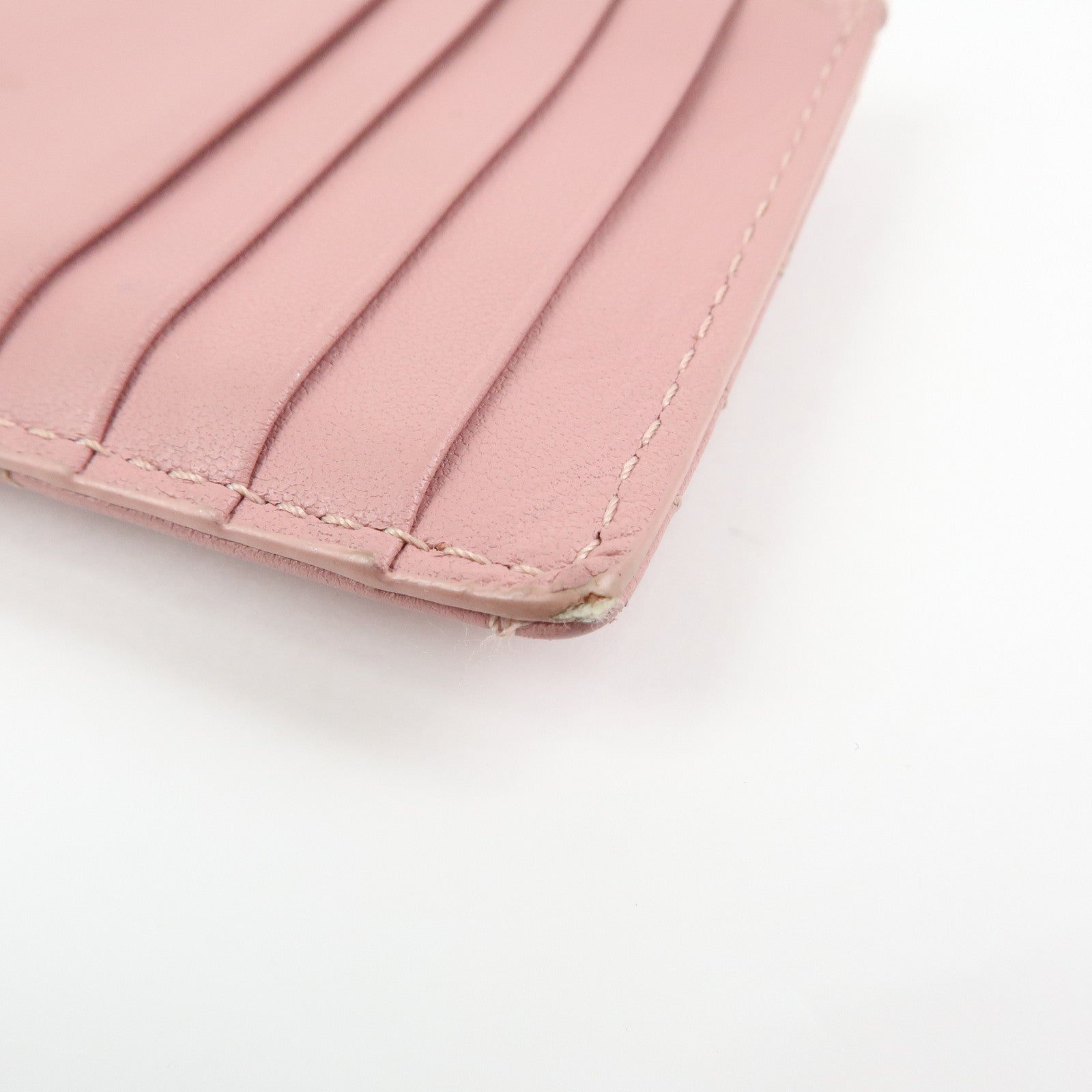 Christian Dior Lady Dior Cosmos Cannage Lambskin Card Case Pink