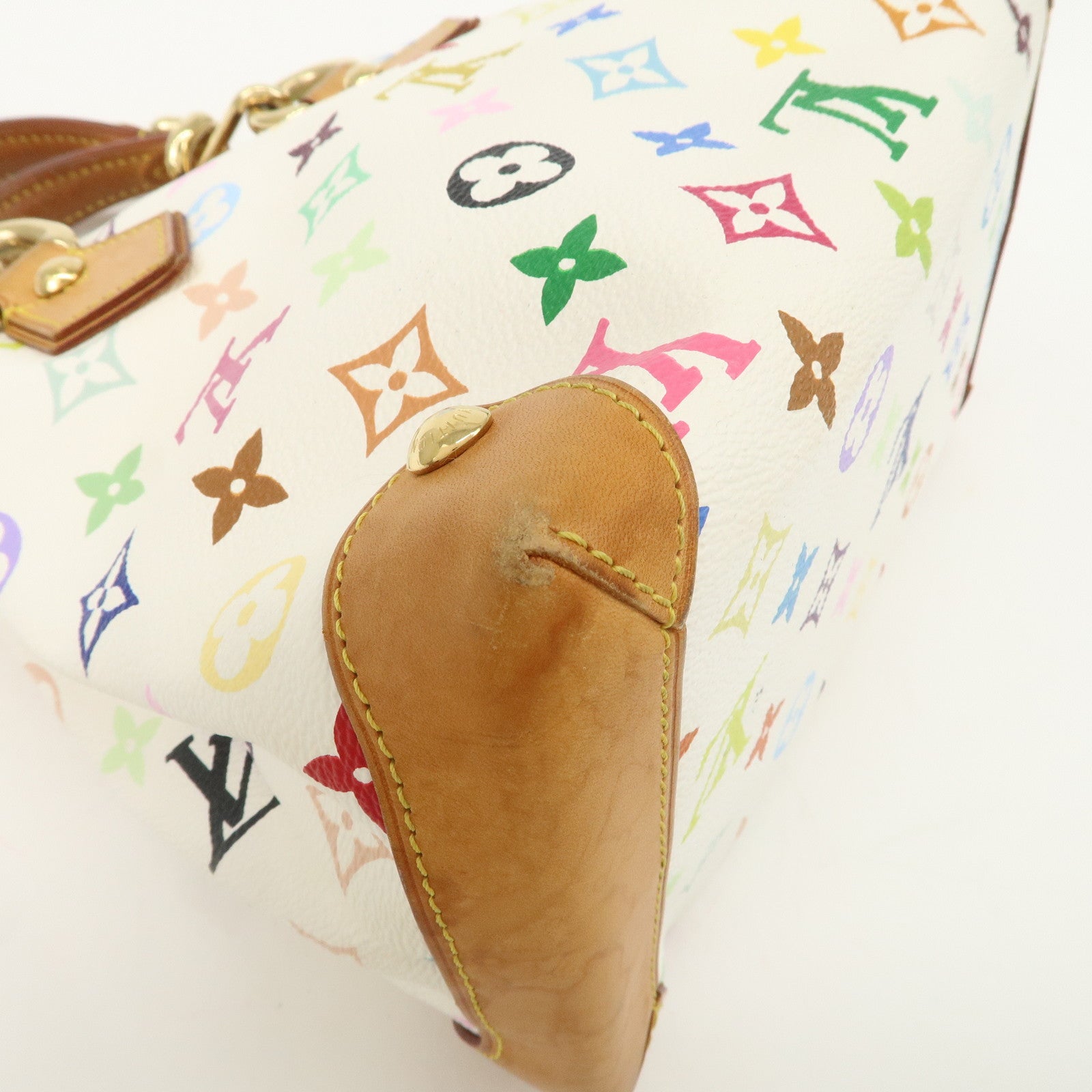 Louis Vuitton Monogram Multicolor Audra Hand Bag Blanc M40047