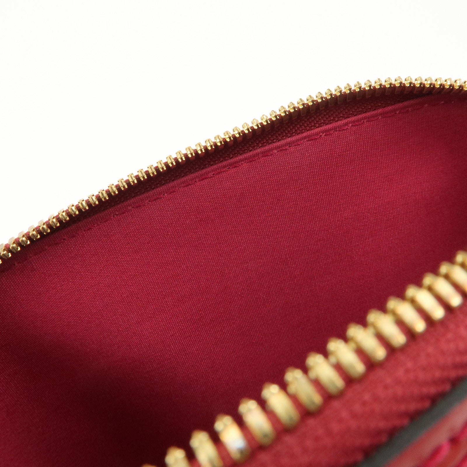 Louis Vuitton Monogram Vernis Leather Alma BB 2Way Bag Rouge M91698
