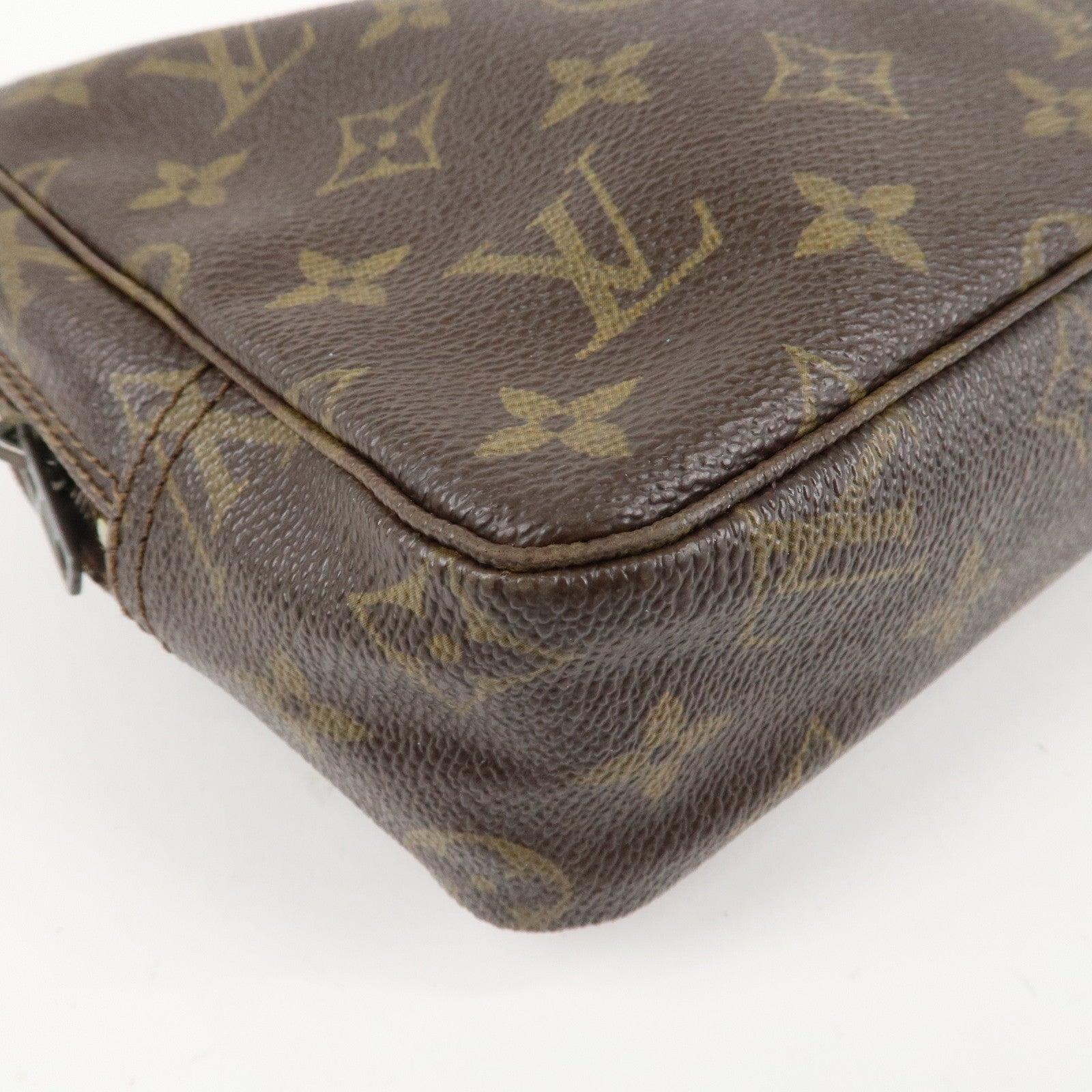 Louis Vuitton Monogram Trousse Toilette 23 Pouch Brown M47524 Used