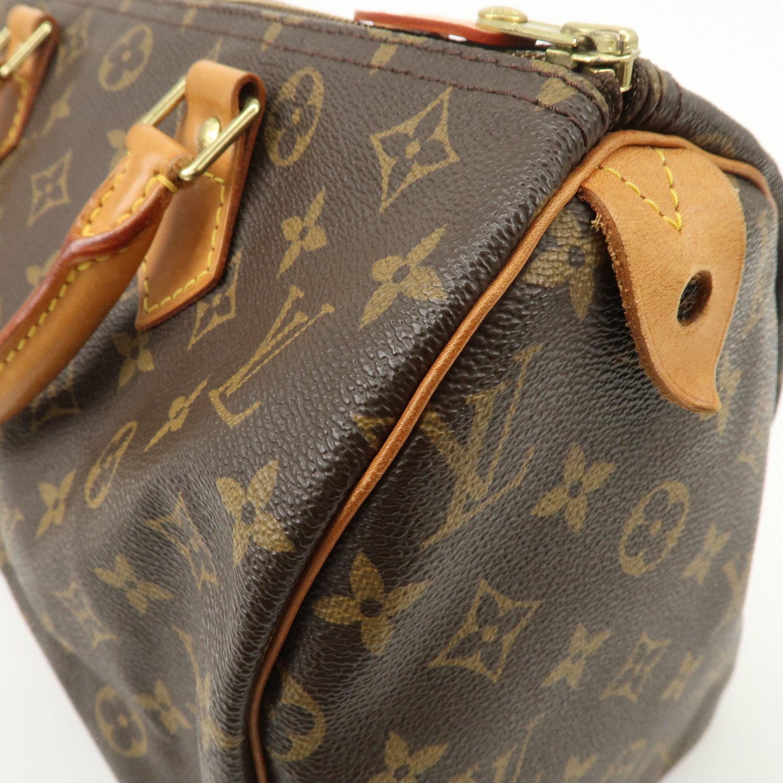 Louis Vuitton Monogram Speedy 30 Boston Bag Brown M41524