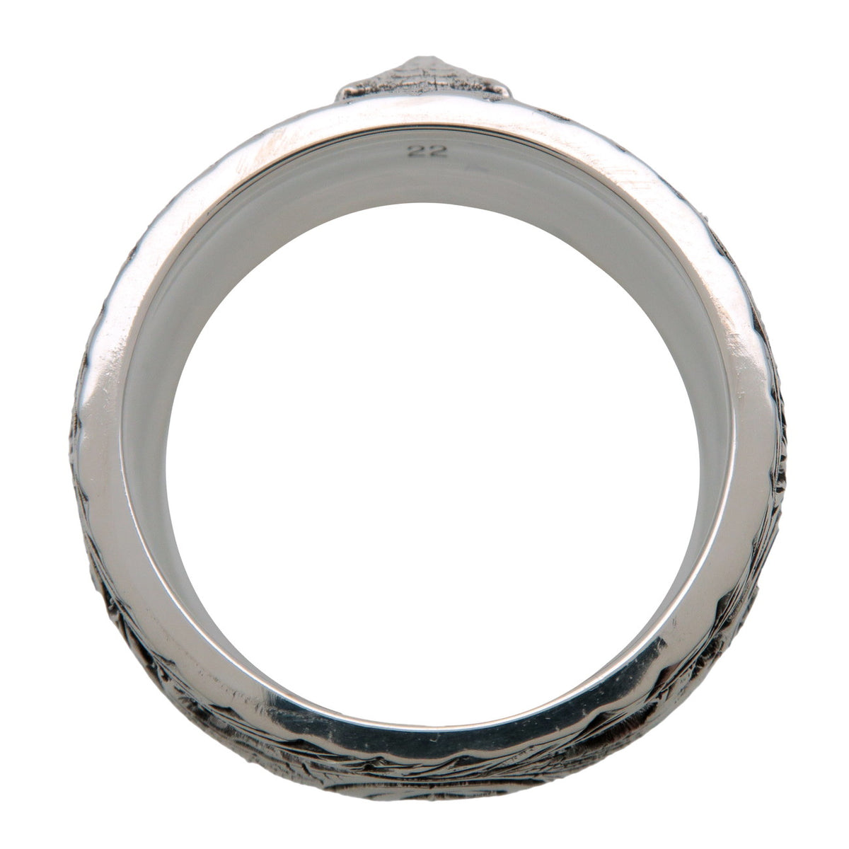 GUCCI Tiger Head Ring SV925 Silver #22 US9.5 EU61HK21.5
