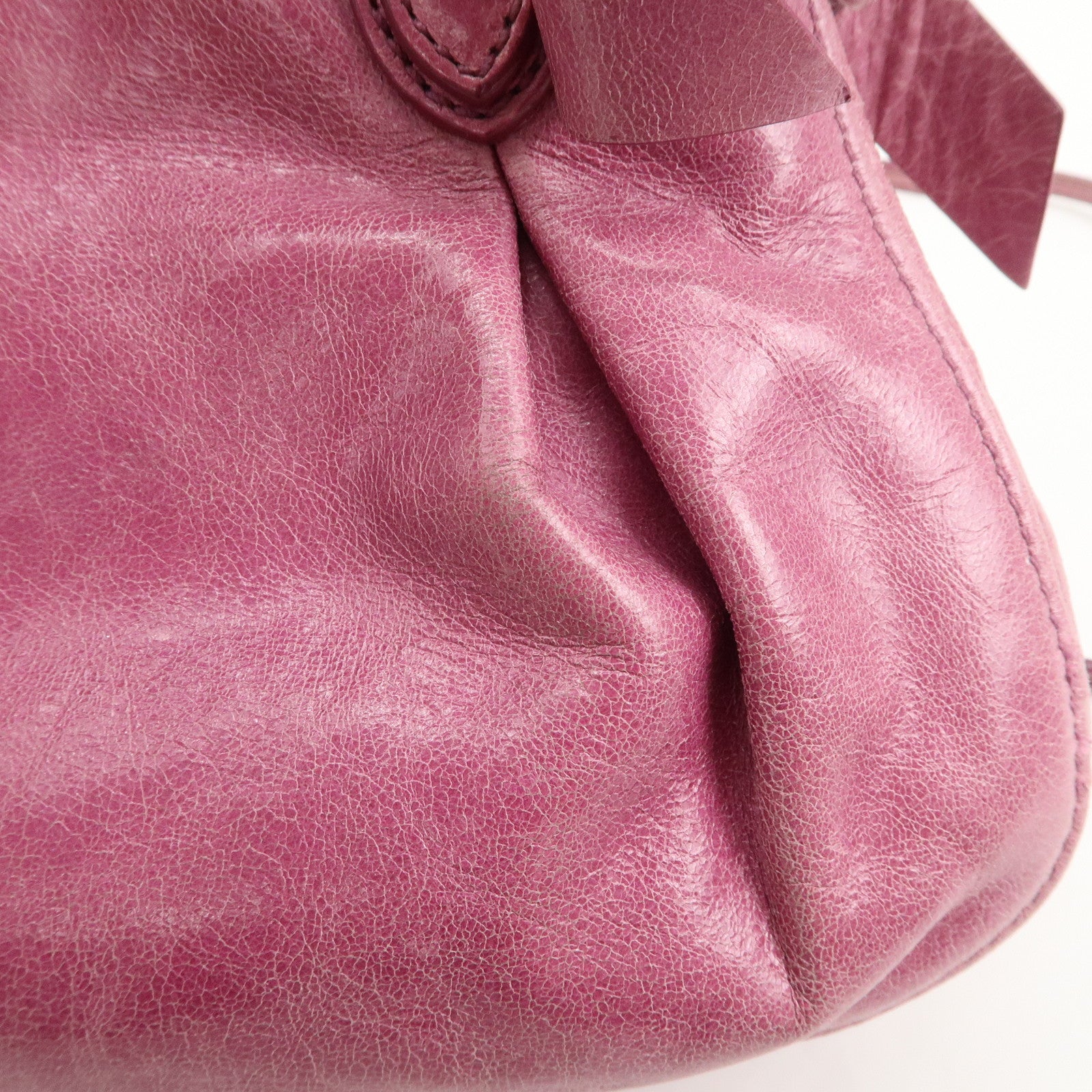 MIU MIU Leather Side Ribbon 2Way Bag Hand Bag Shoulder Bag