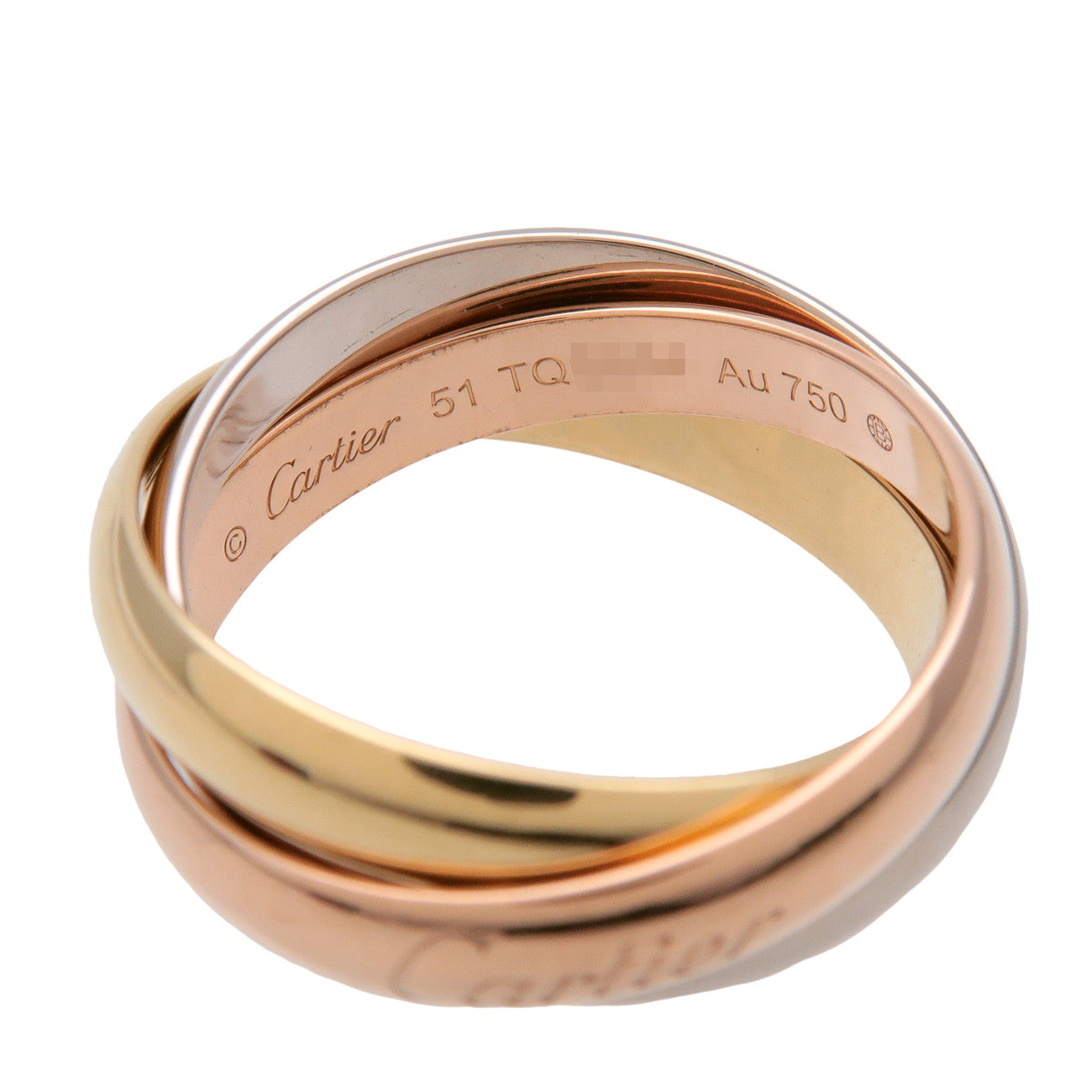 Cartier Trinity Ring MM K18 750YG/WG/PG #51 US5.5 EU51 HK12