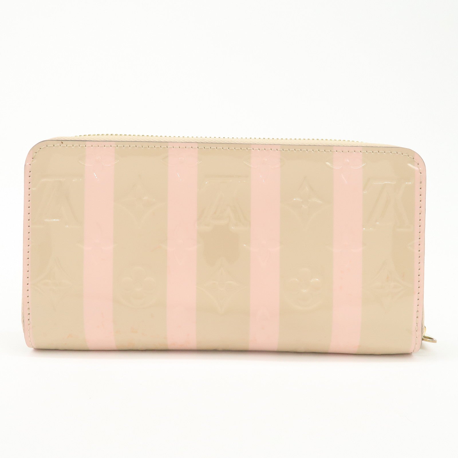 Louis Vuitton Vernis Leather Round Zippy Wallet Dune M58037