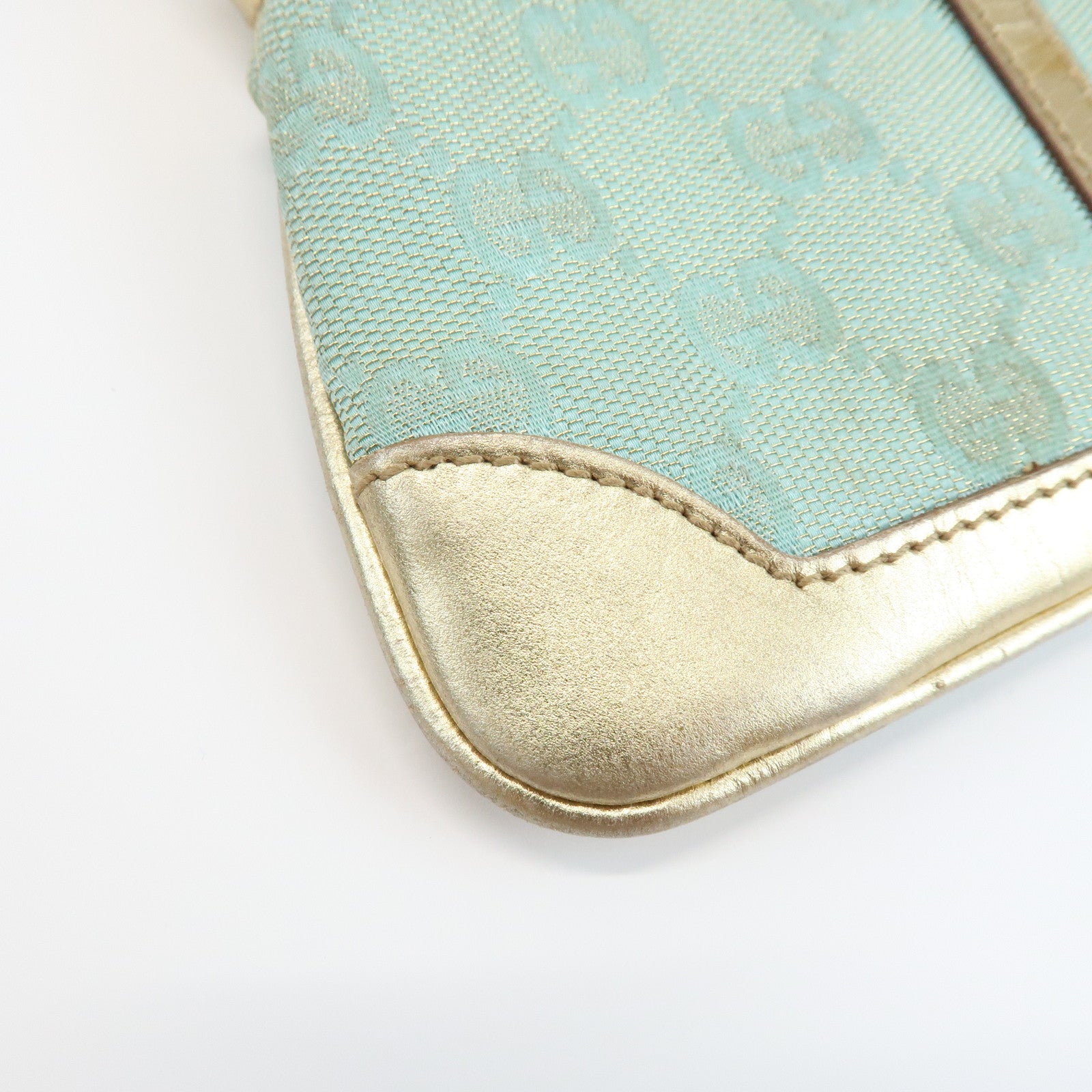 GUCCI Jackie GG Monogram Canvas Leather Mini Pouch 005・0819