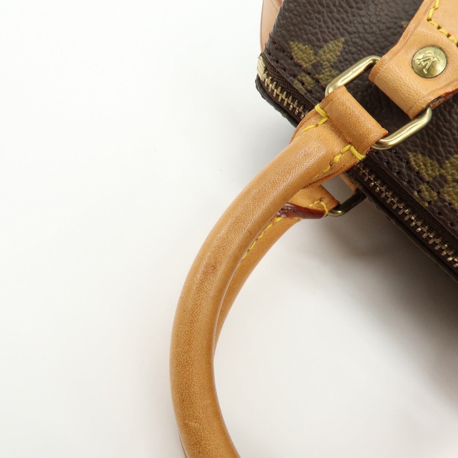 Louis Vuitton Monogram Mini Speedy Hand Bag Brown M41534