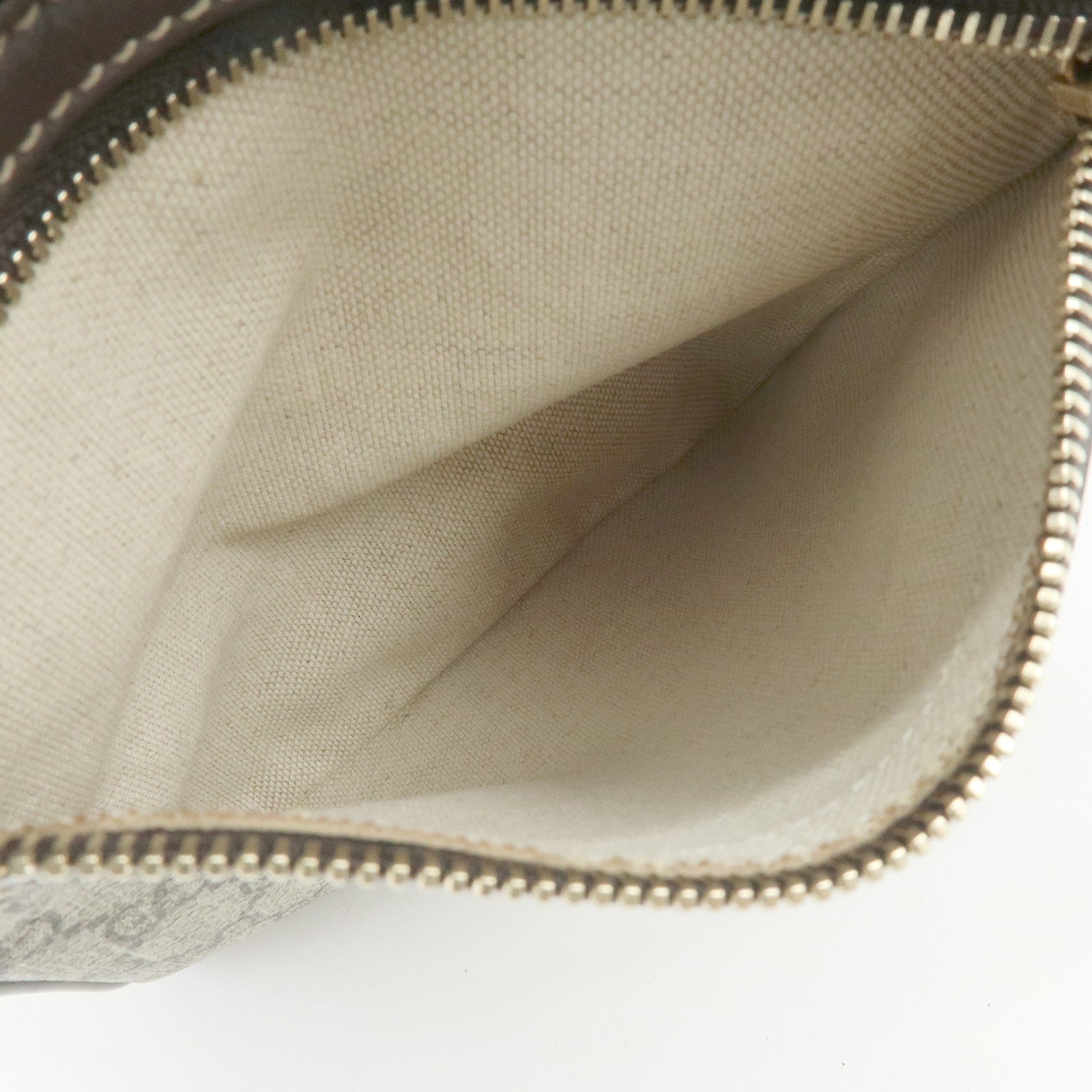 GUCCI GG Supreme Leather Shoulder Crossbody Bag Beige Brown 233268