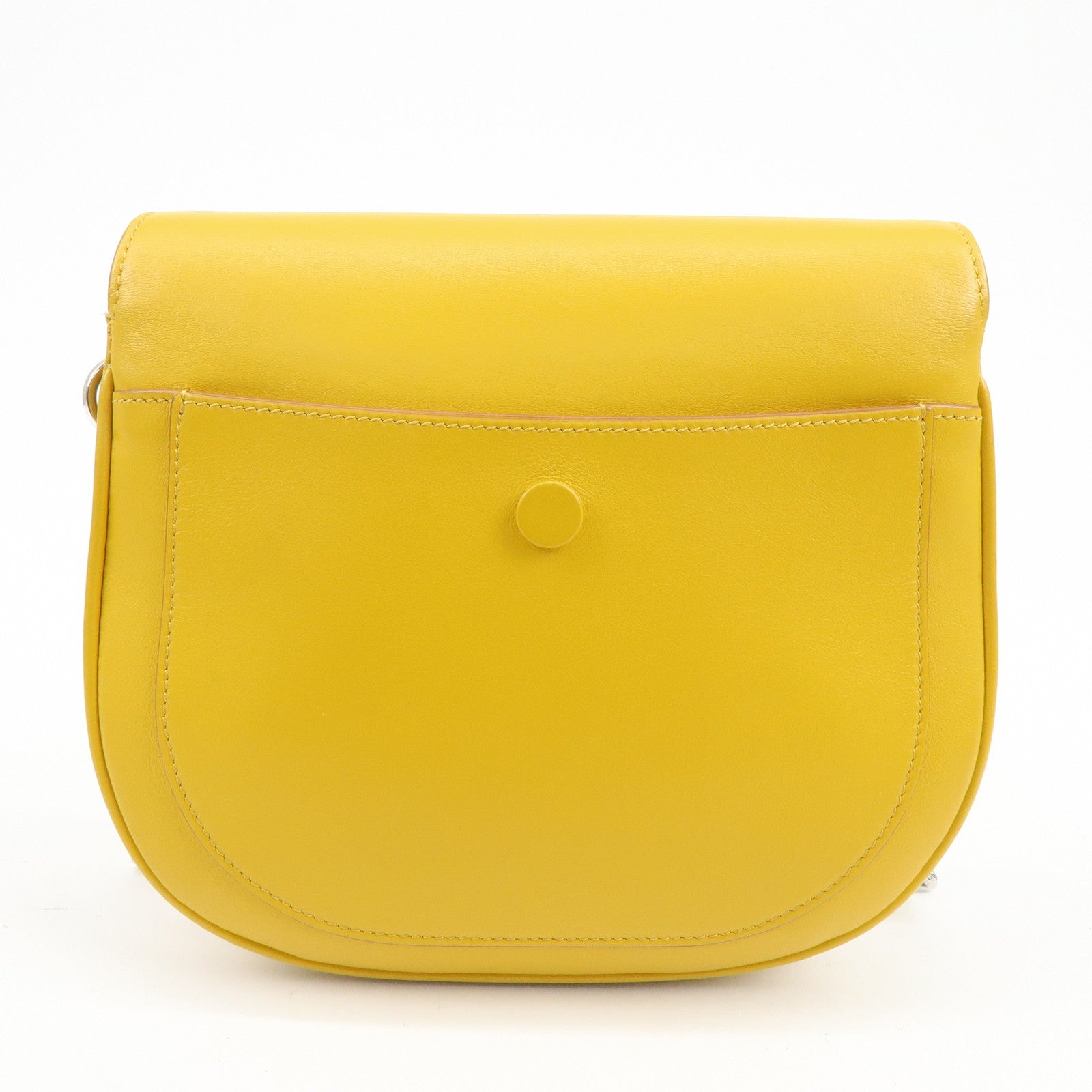 TOD'S Double T Tassel Leather Shoulder Bag Crossbody Bag Yellow