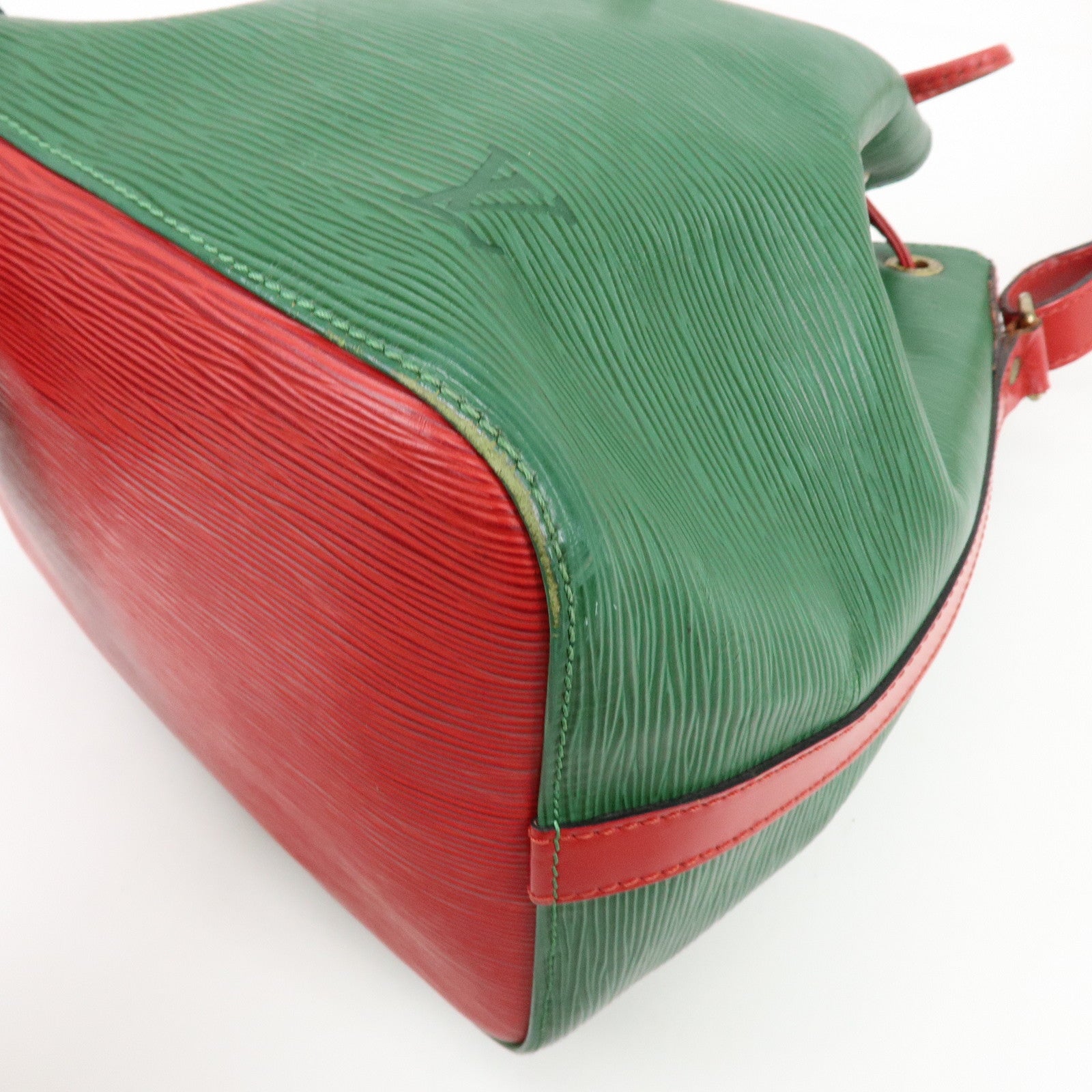 Louis Vuitton Epi Petit Noe Shoulder Bag Green Red M44147