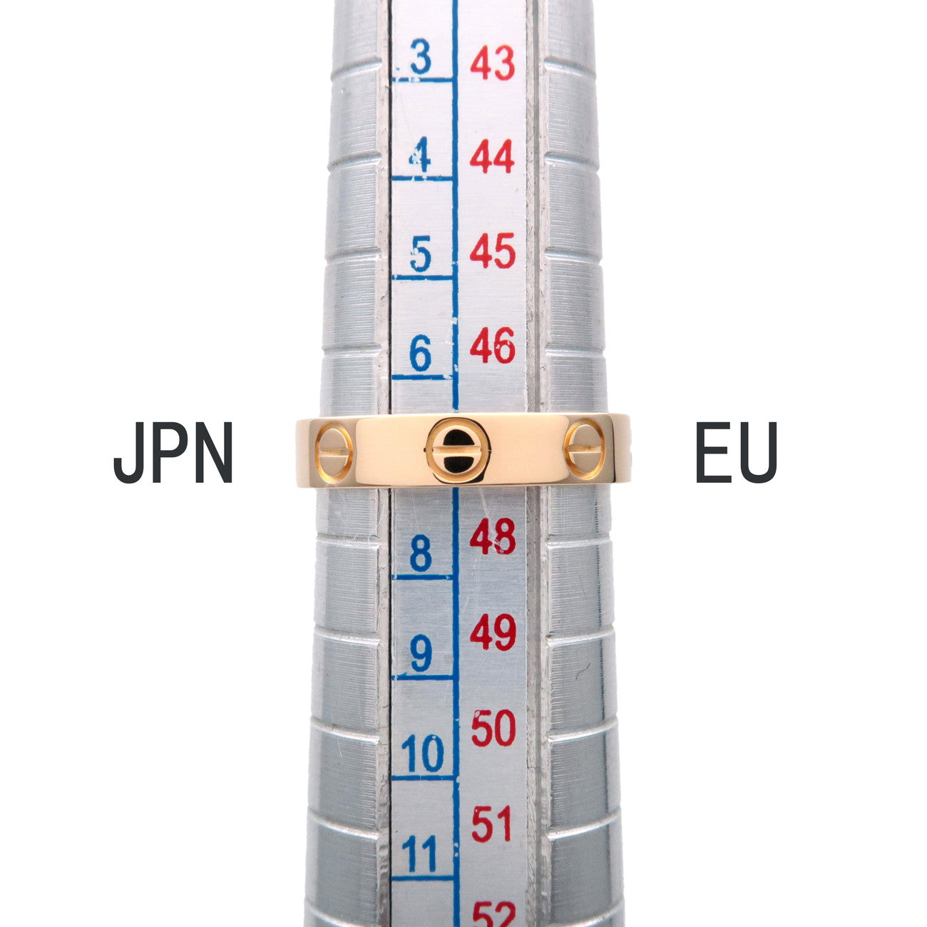 Cartier Mini Love Ring K18YG 750YG Yellow Gold #47 US4-4.5 EU47 Used