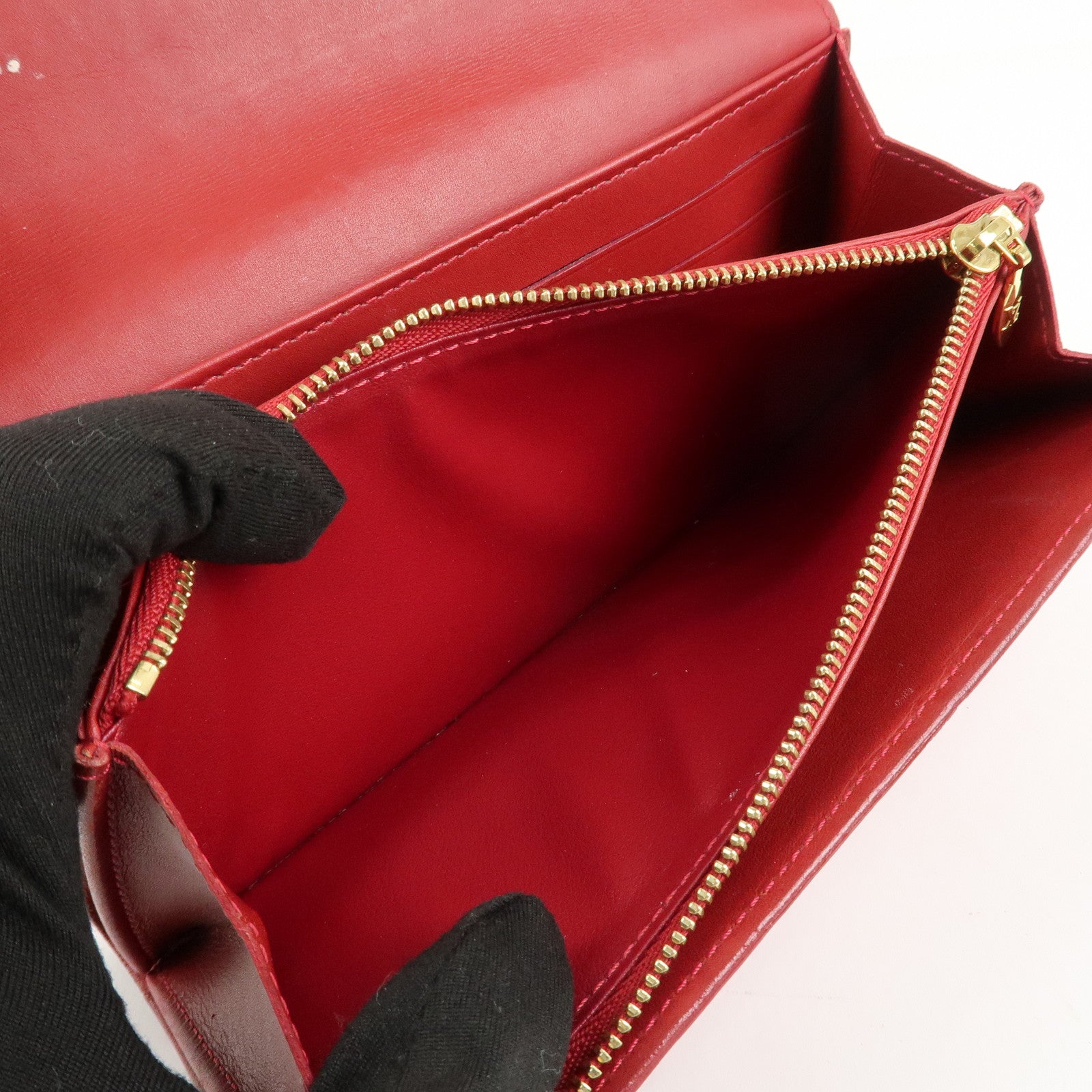 Louis Vuitton Monogram Vernis Leather Portefeuille Sarah M93530 Used