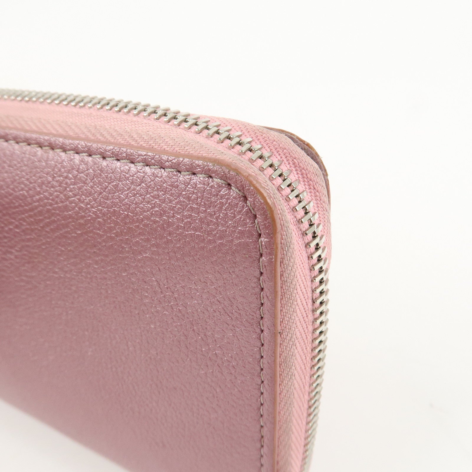Louis Vuitton Calf Leather Zippy Lock Me Wallet Crystal Rose M69812 Used